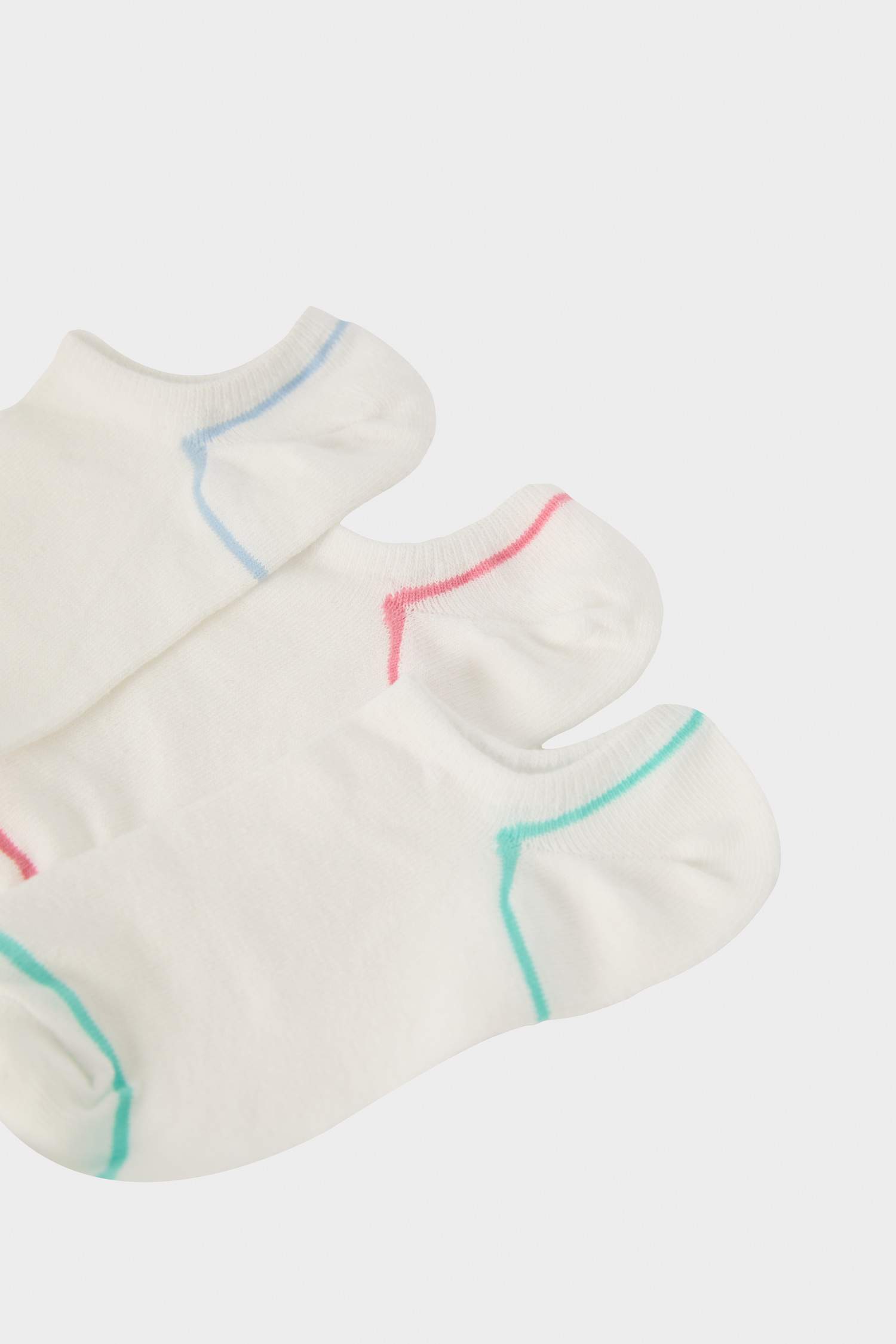 Lot de 3 paires de Chaussettes baskets en coton pour femme