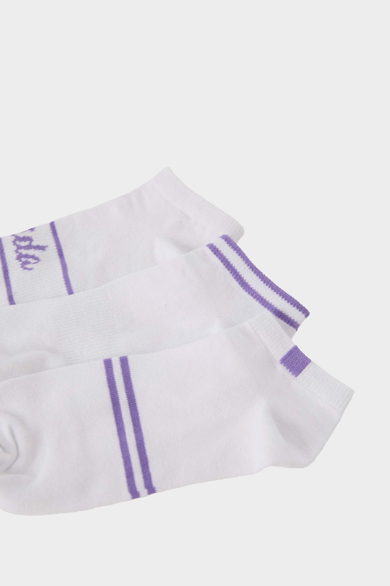 Kadın 3'lü Pamuklu Patik Çorap