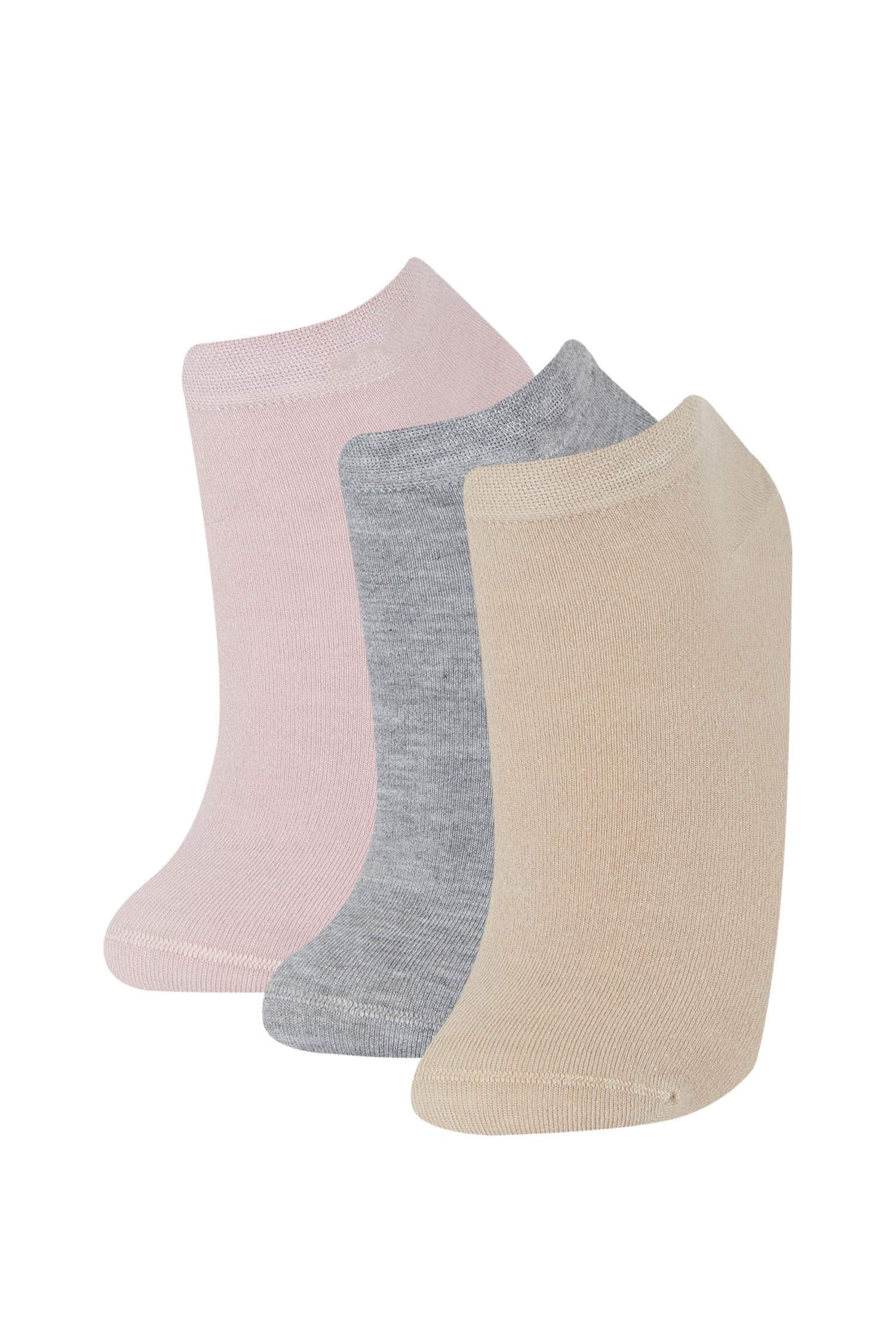 جوارب قصيرة نسائي بامبو - 3 قطع