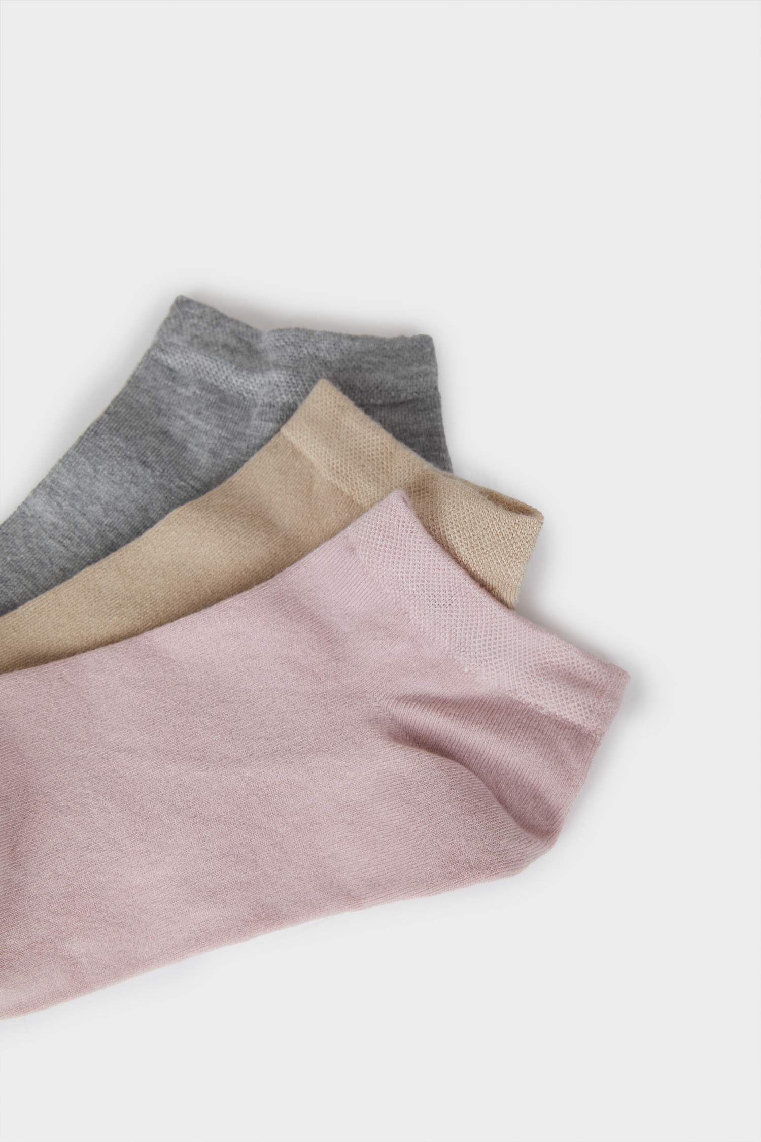 جوارب قصيرة نسائي بامبو - 3 قطع