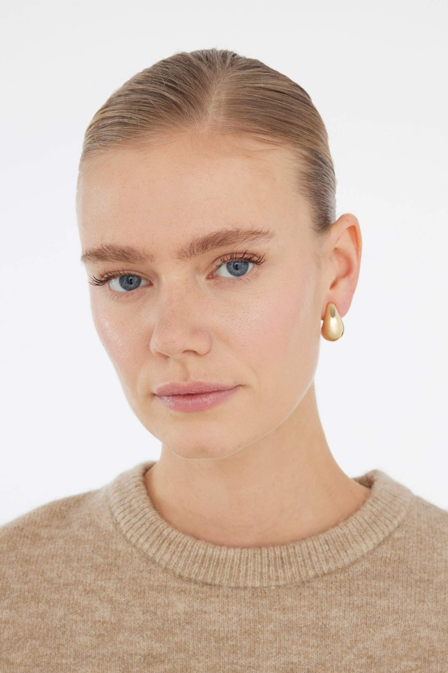 Kadın 2'li Gold Küpe