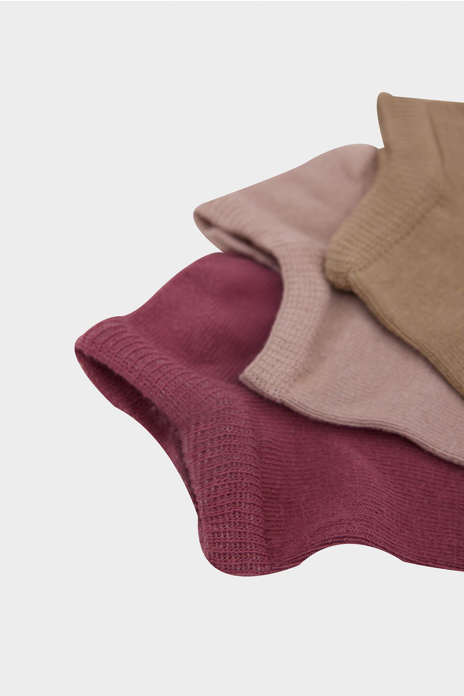 جوارب نسائي قصيرة قطن - 3 قطع