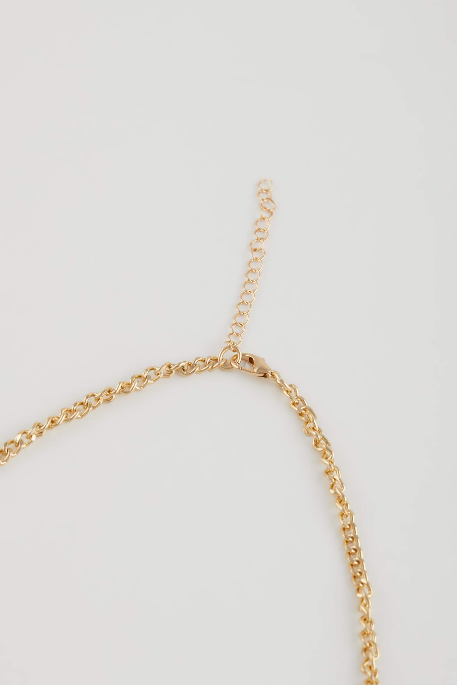 Kadın 3'lü Leopar Detaylı Gold Kolye