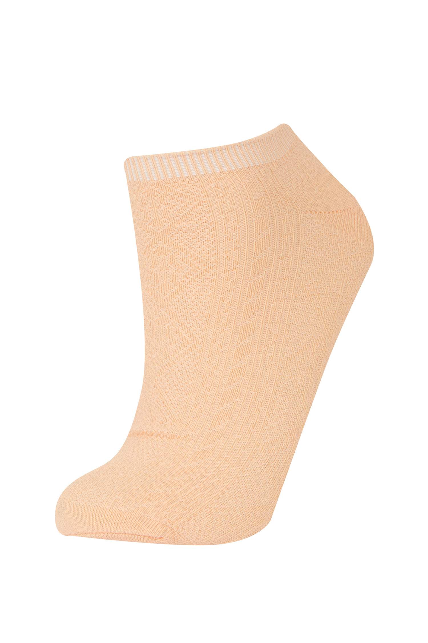 Kadın Rahat Lastikli 5'li Pamuklu Patik Çorap