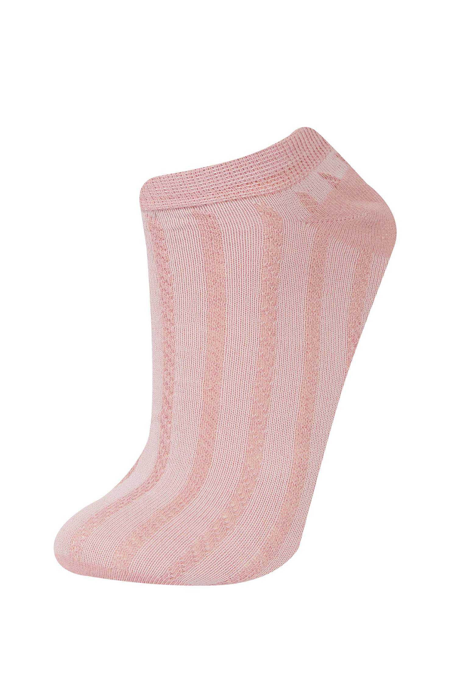 Kadın 5'li Pamuklu Patik Çorap