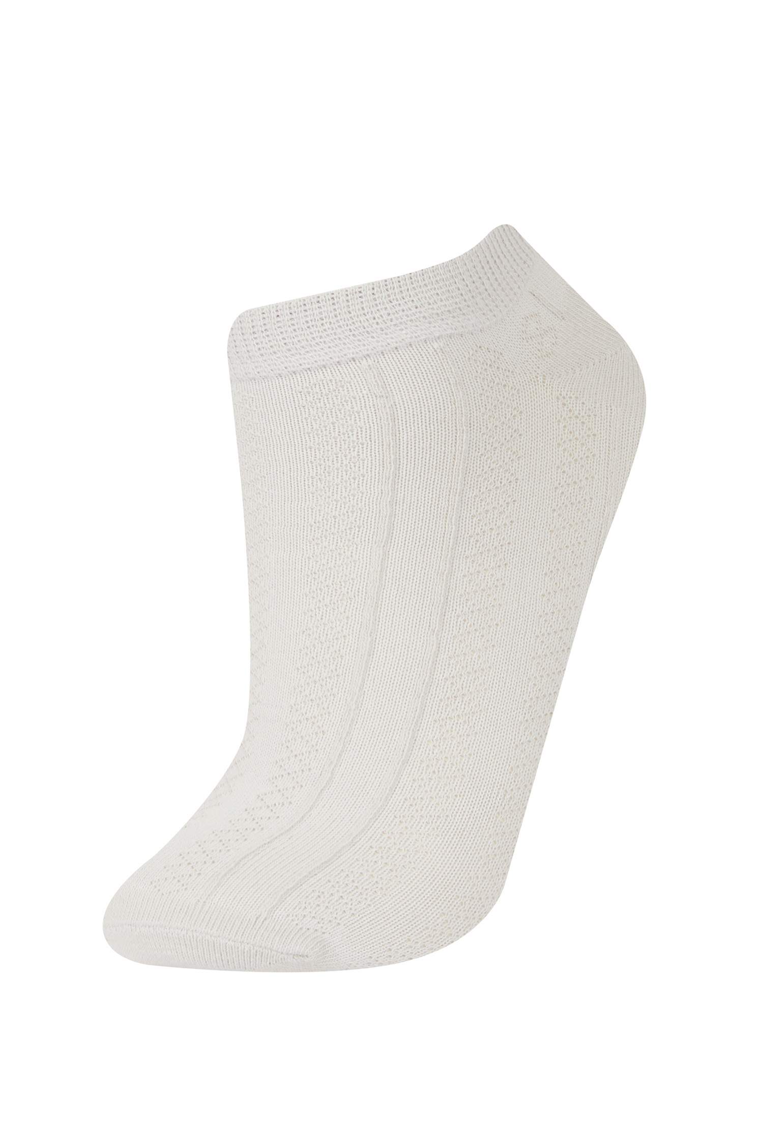 Kadın 5'li Pamuklu Patik Çorap