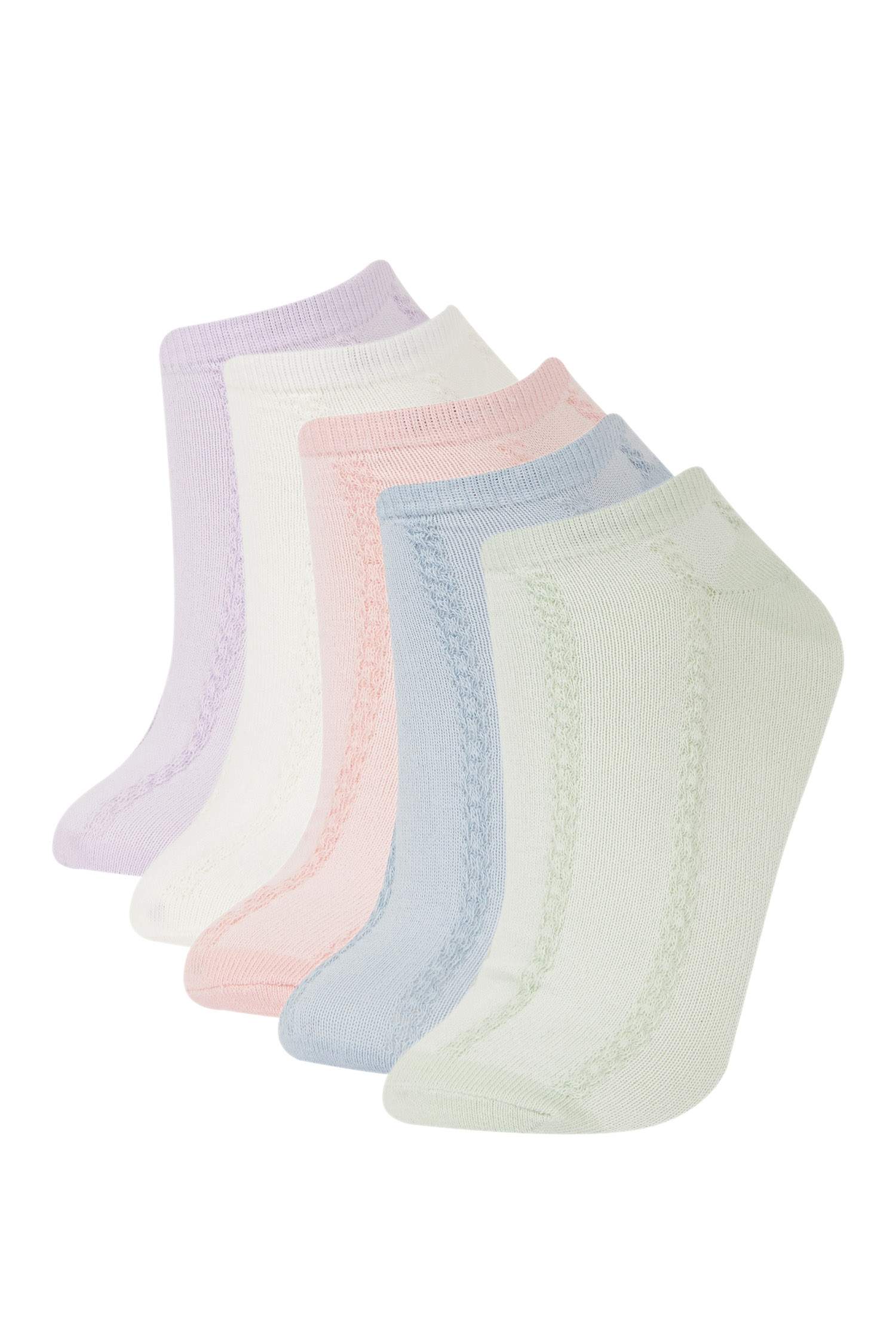 Женские 5 пар хлопковых низких носков