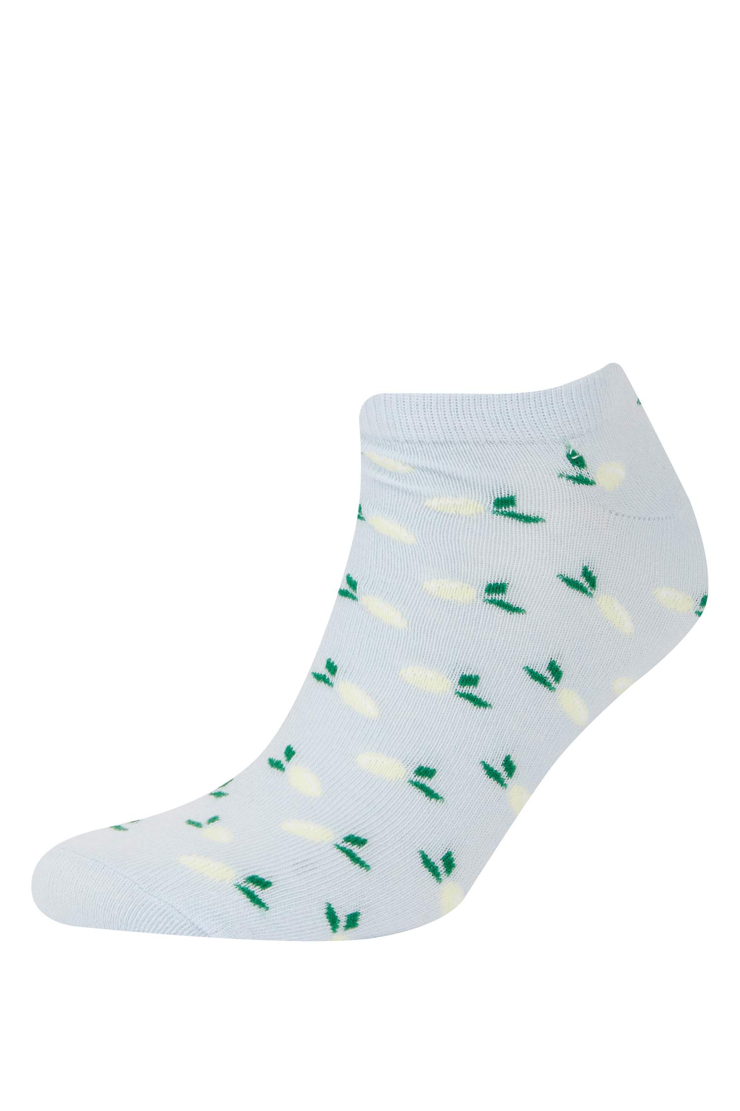 جوارب نسائي قصيرة قطن - 3 قطع