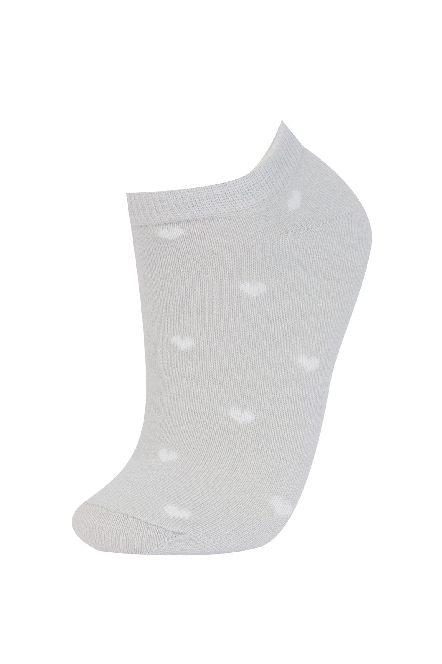 Lot de 3 paires de Chaussettes invisibles à motif cœurs en coton pour femme