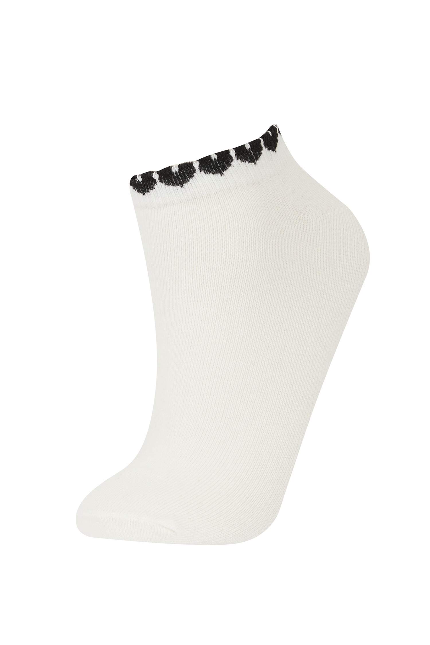 Kadın 3'lü Pamuklu Patik Çorap