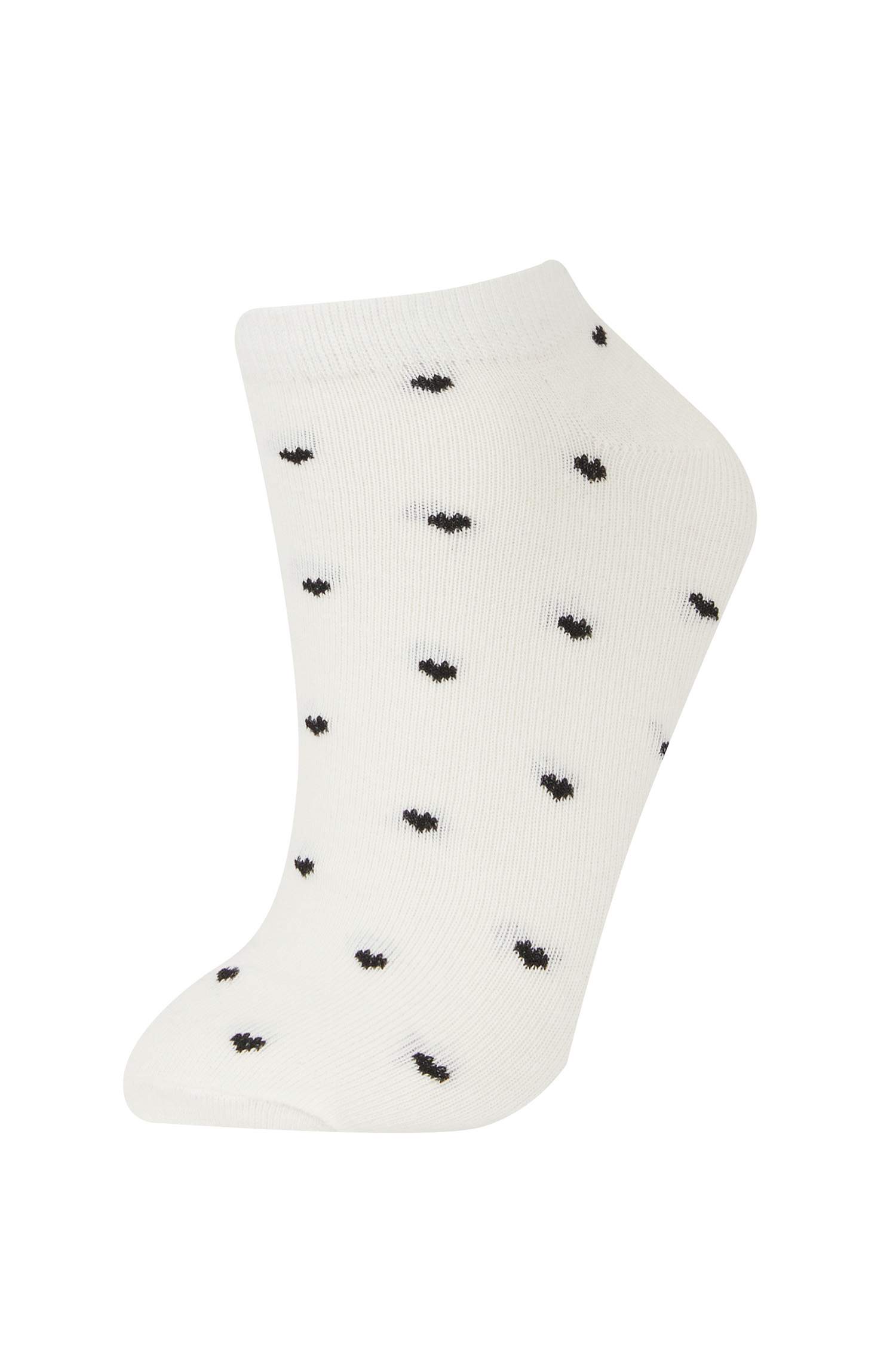 Kadın 3'lü Pamuklu Patik Çorap