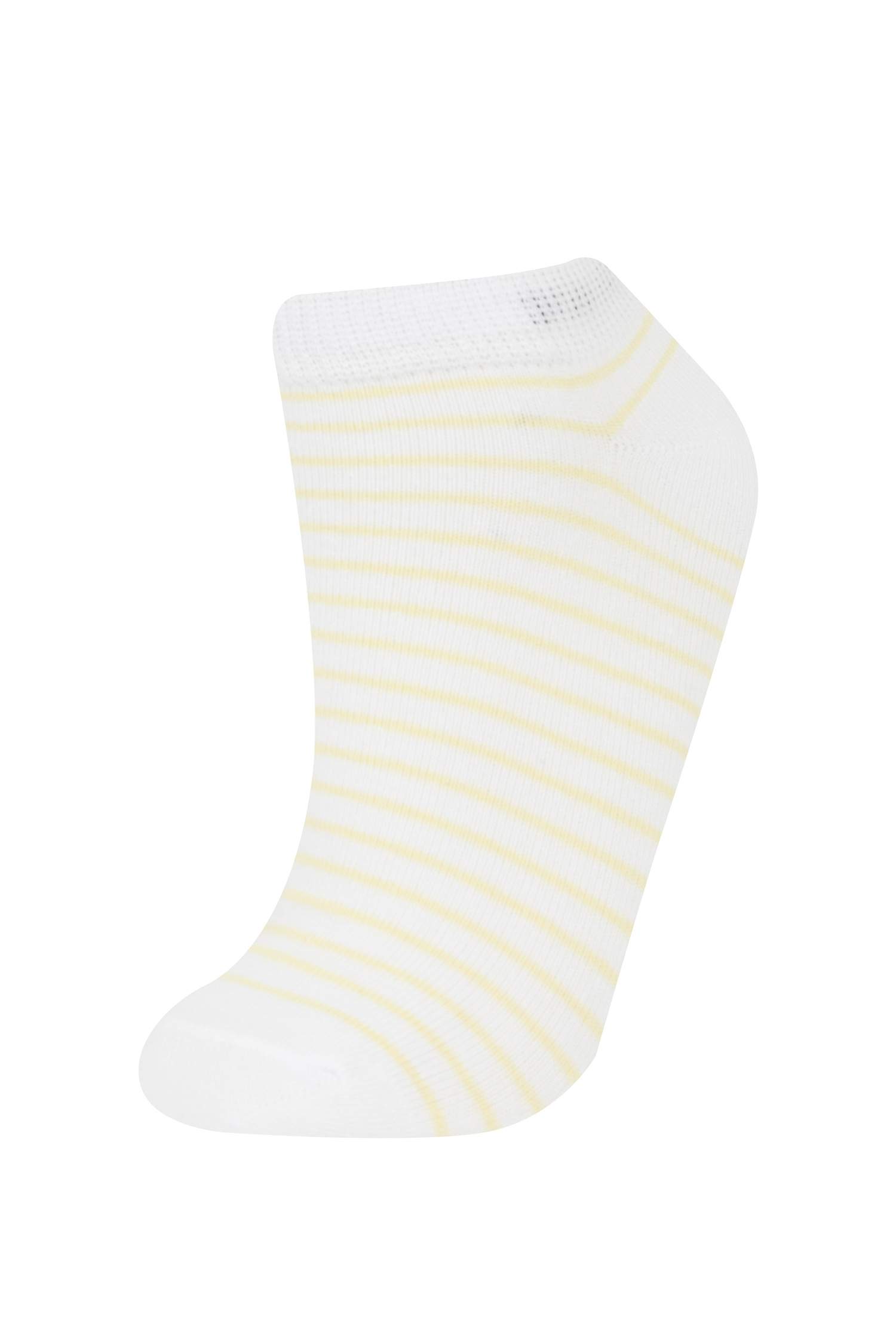 Kadın Fırfırlı 3'lü Pamuklu Patik Çorap