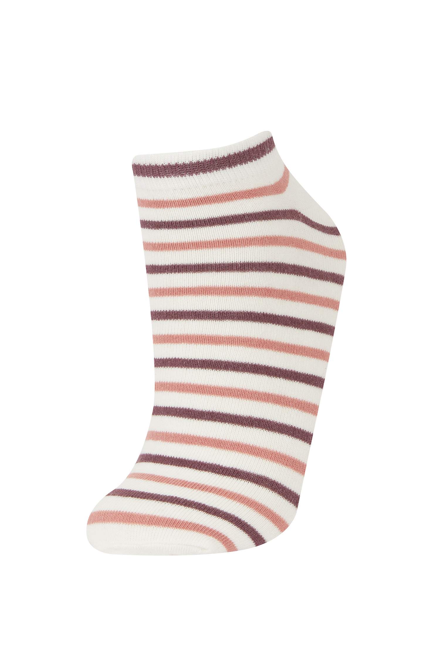 Kadın 5'li Pamuklu Patik Çorap