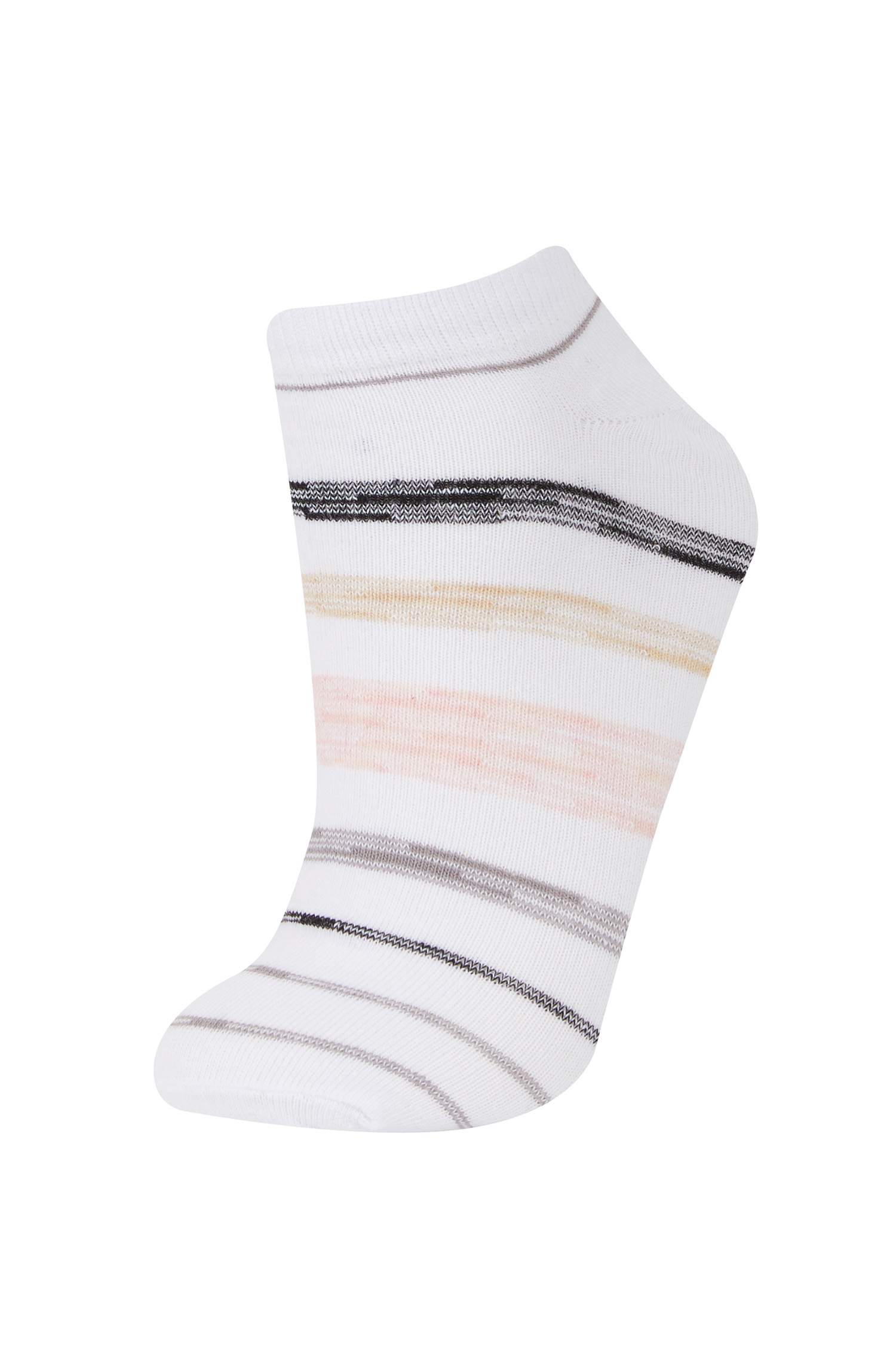 Kadın 3'lü Pamuklu Patik Çorap