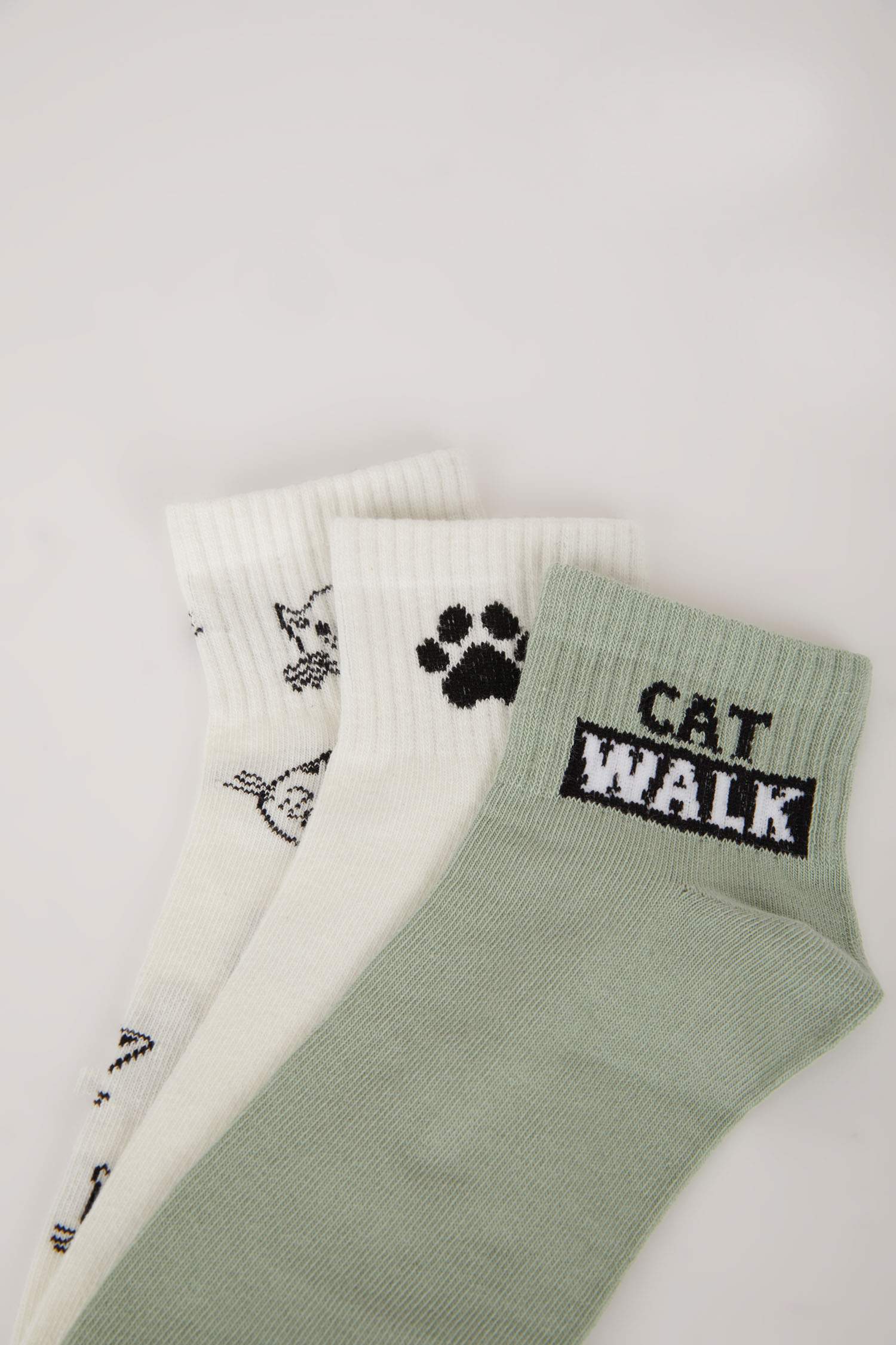 Kadın 3'lü Pamuklu Soket Çorap