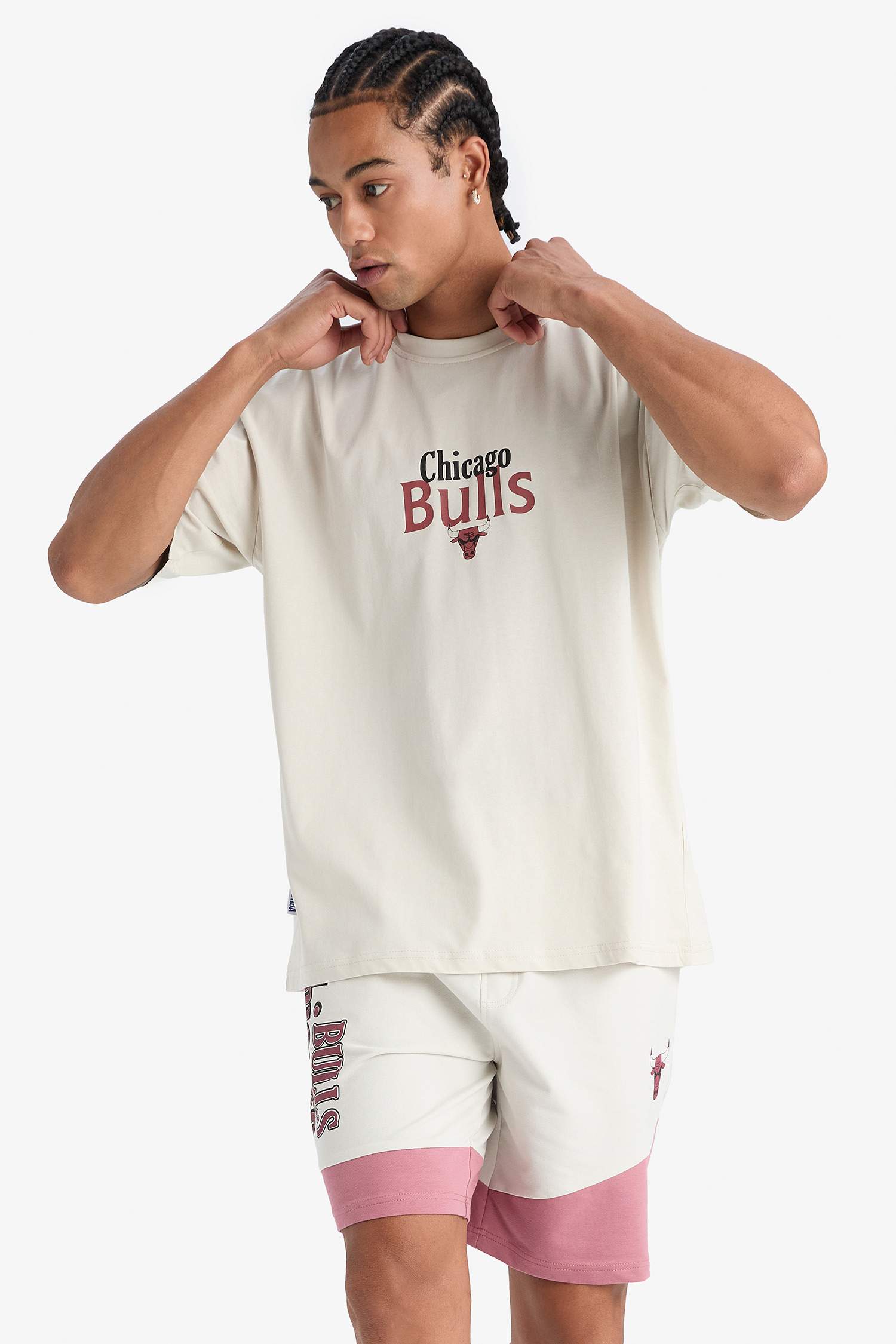 NBA Chicago Bulls дөңгелек жаға Футболка