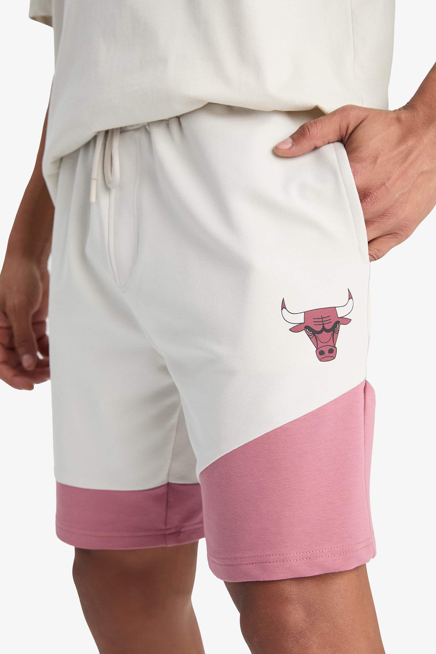 NBA Chicago Bulls Standart Fit Kısa Paça Şort