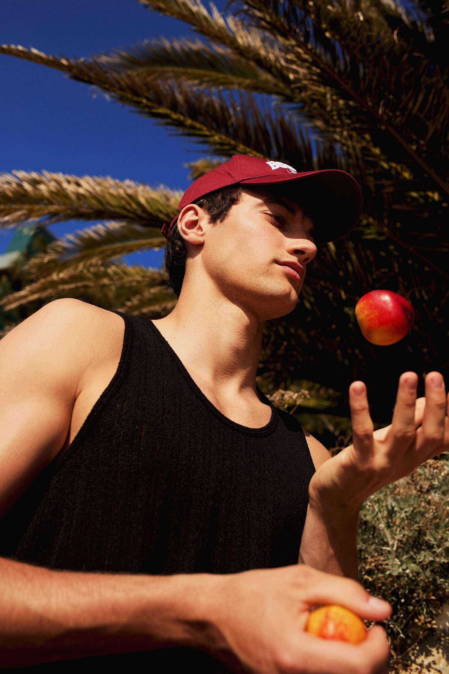 Slim Fit Ribana Crew Neck Tank Top