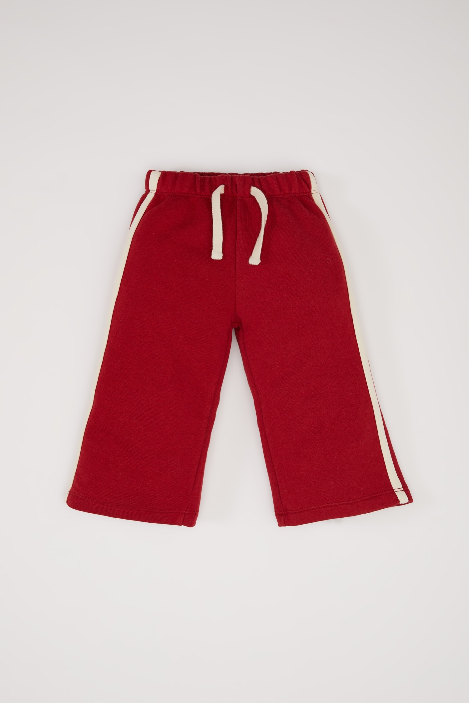 طقم بنات من قطعتين سويت شرت بطبعة شعار برقبة مستديرة و سروال