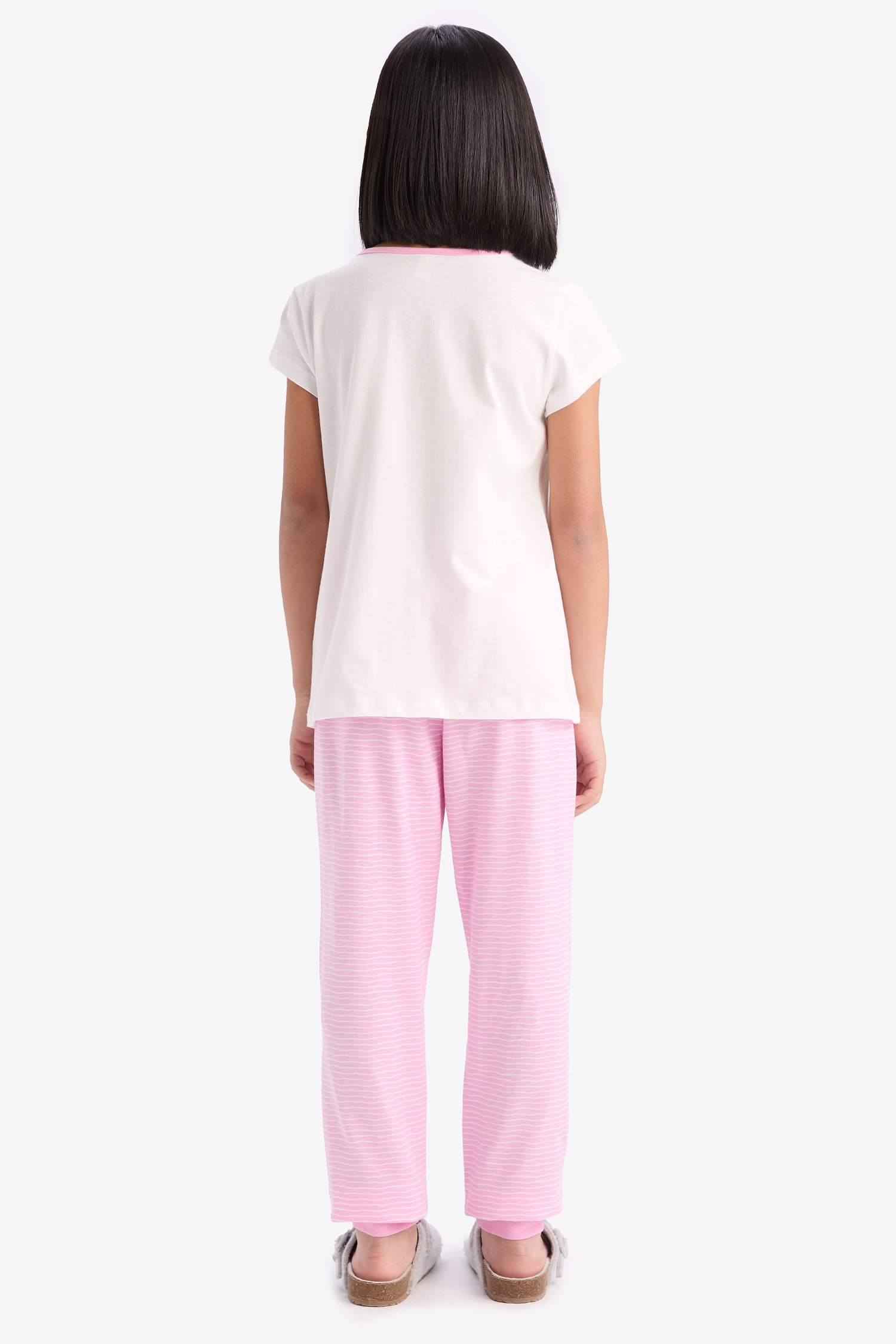 Girl Printed Top Bottom 2 Piece Pajama Set