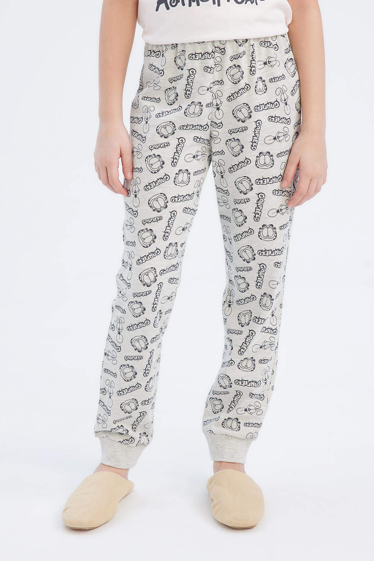 Пижамный комплект с принтом Garfield для девочек