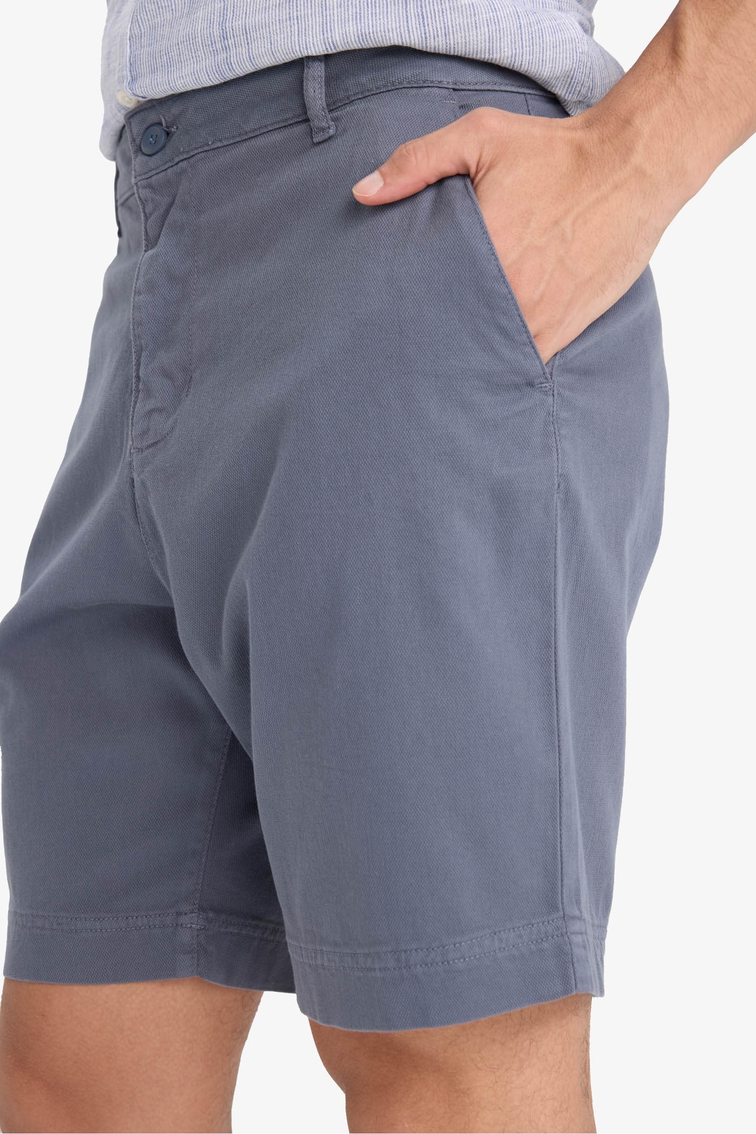 Regular Fit Textured Bermuda Shorts