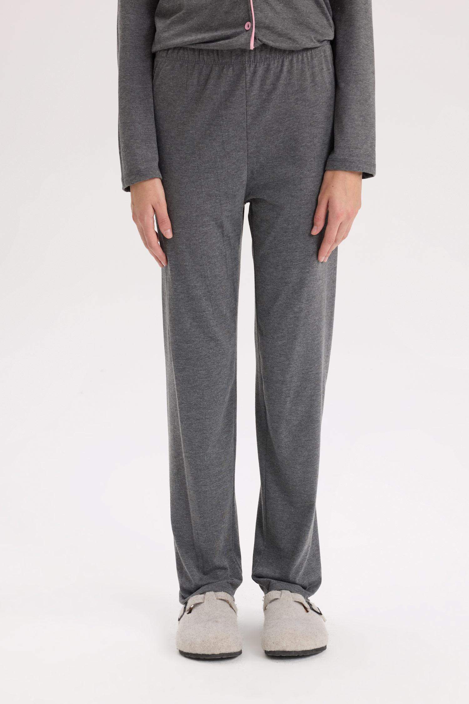 Pijama Takımı Regular Fit Uzun Kollu Üst Uzun Alt