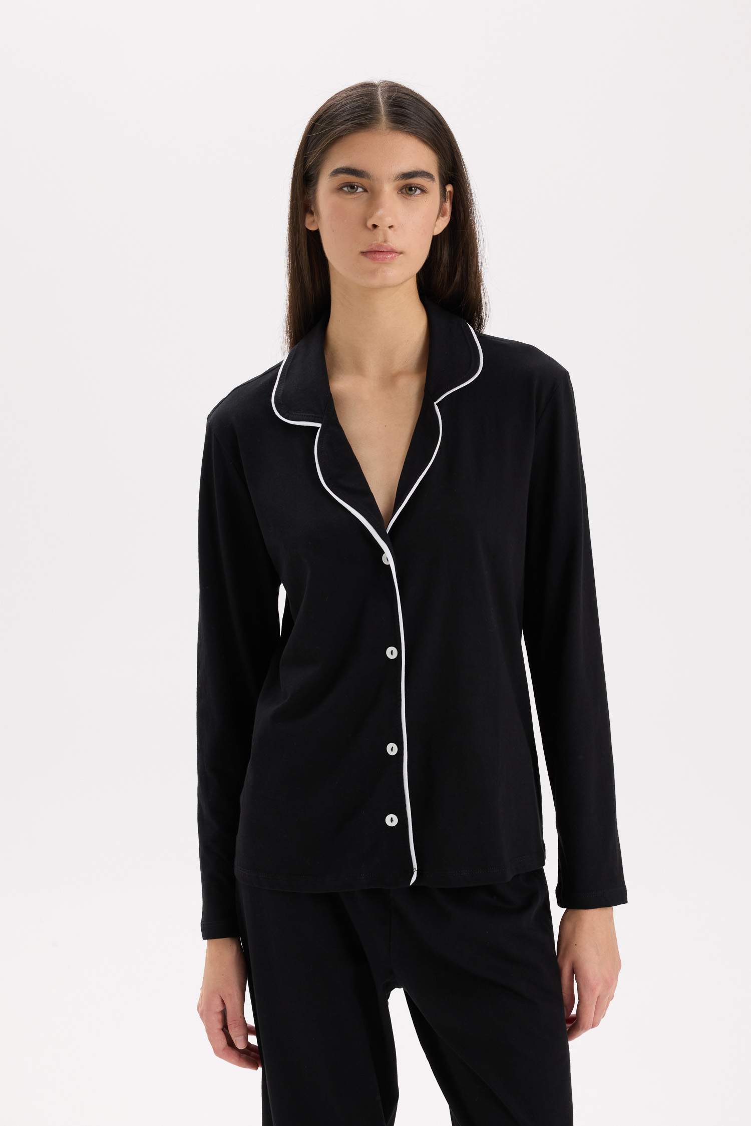 Pijama Takımı Regular Fit Uzun Kollu Üst Uzun Altı-Fall in Love