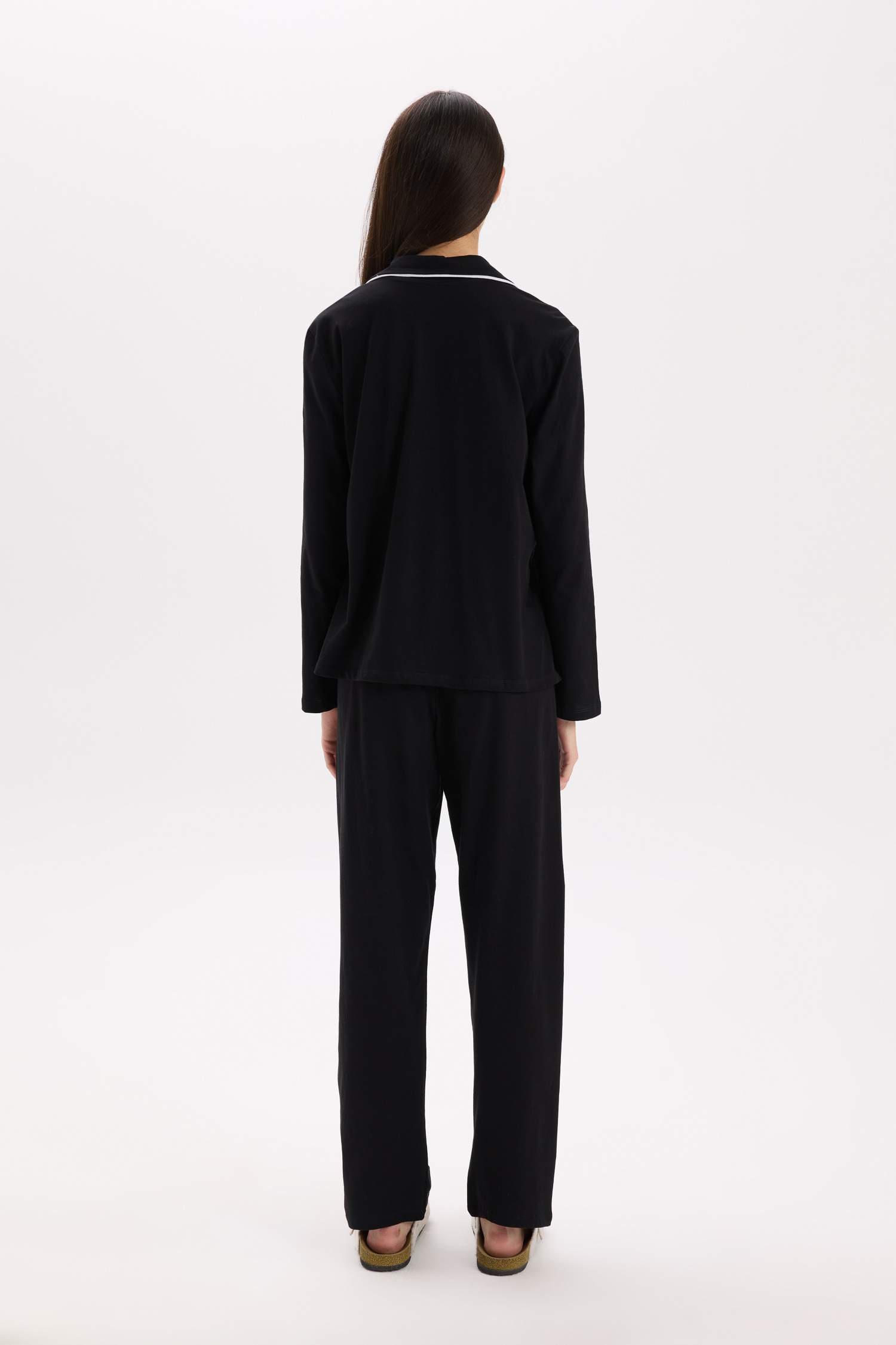 Pijama Takımı Regular Fit Uzun Kollu Üst Uzun Altı-Fall in Love