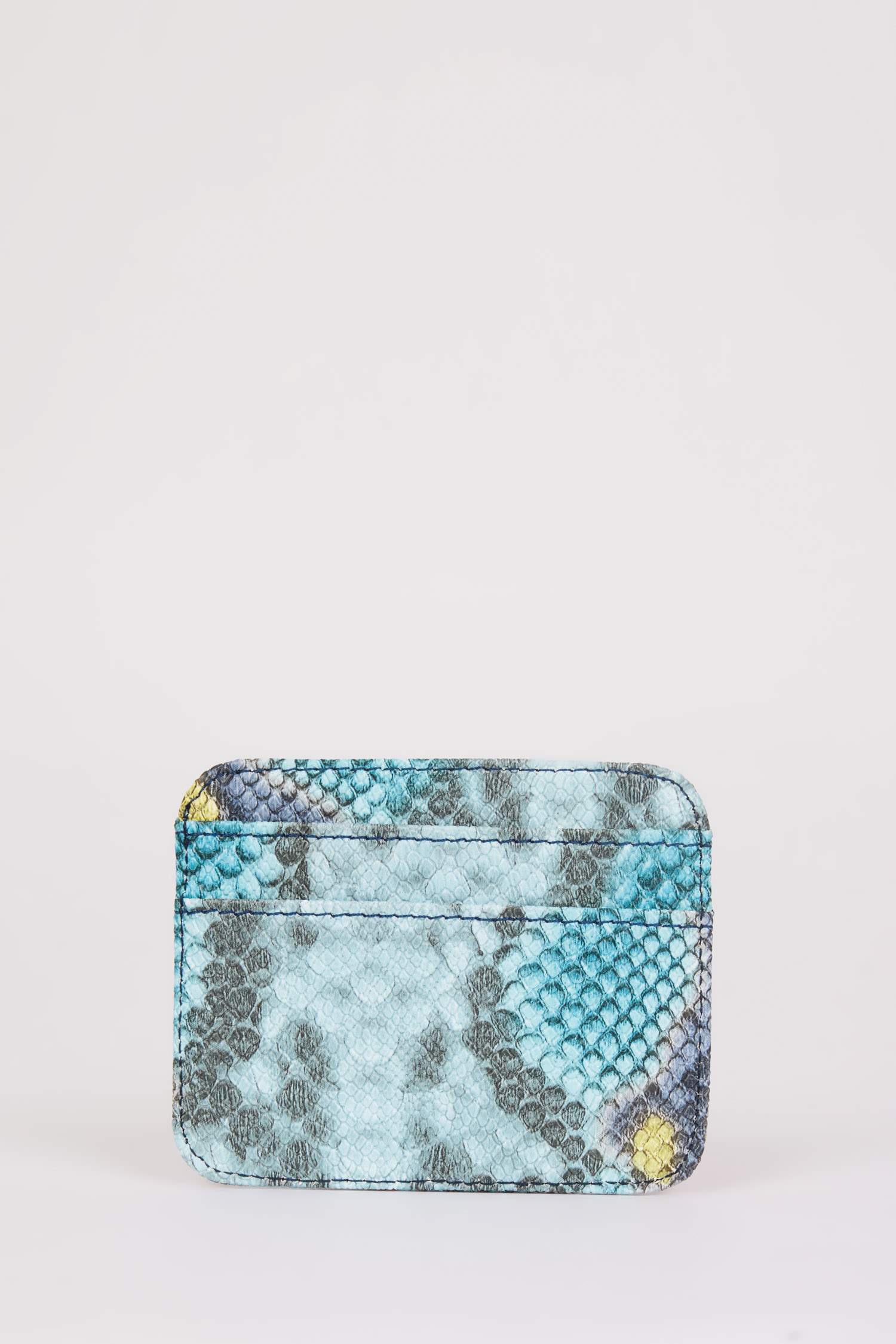 Kadın Yılan Derisi Desenli Suni Deri Cüzdan