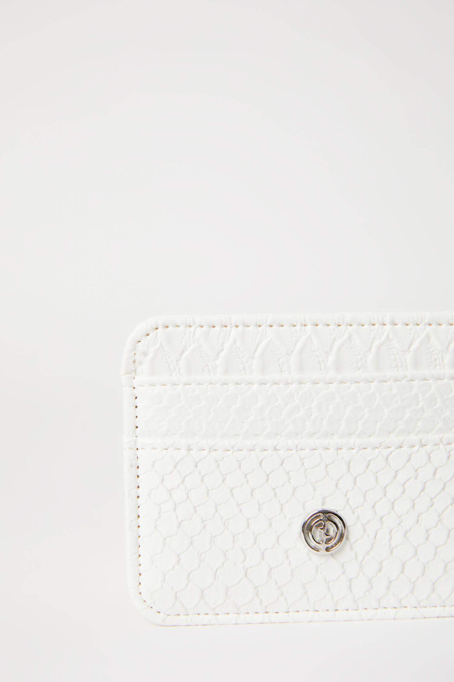 محفظة بطاقات نسائية من جلد صناعي