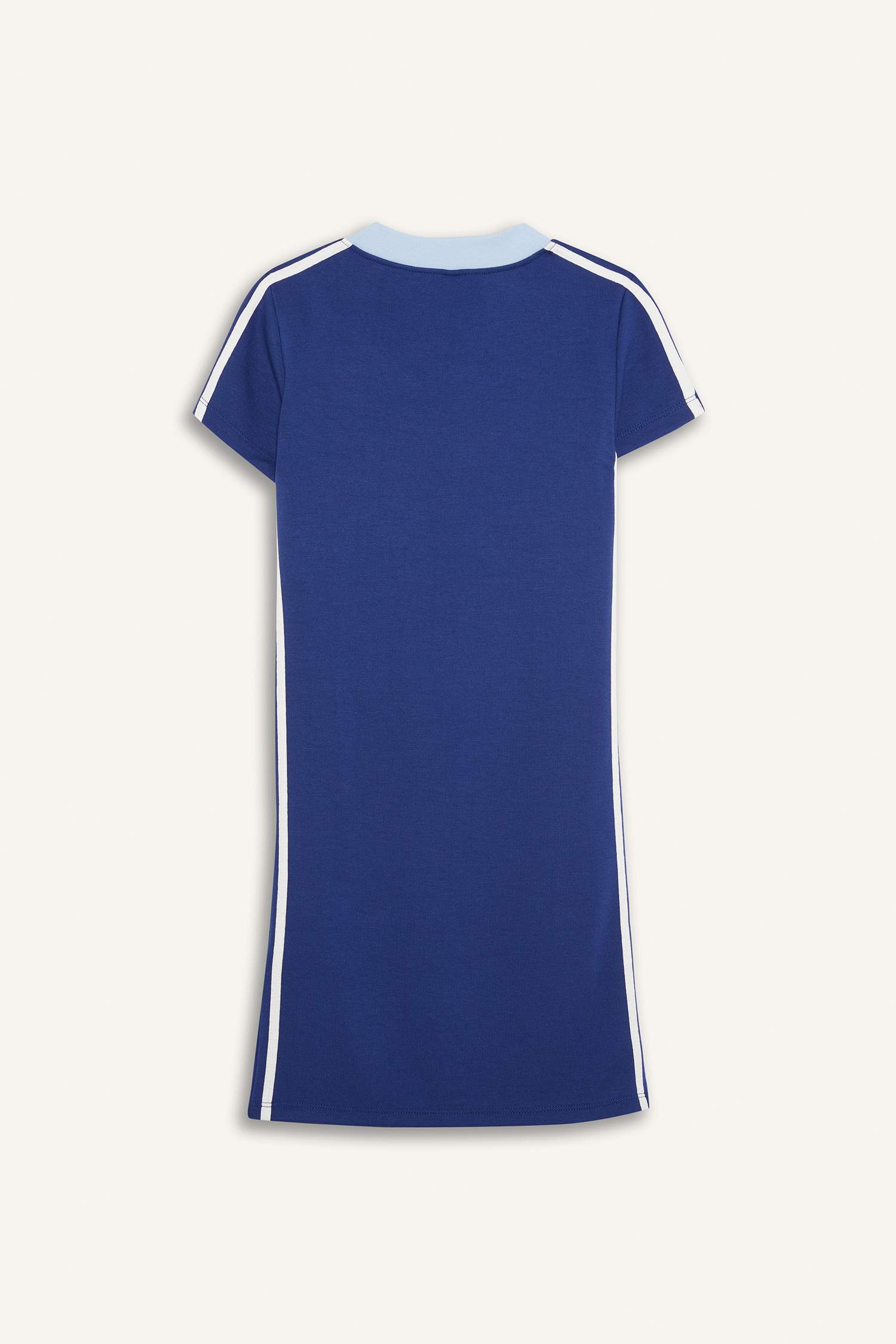 Girl V-Neck Printed Short Sleeve Dress