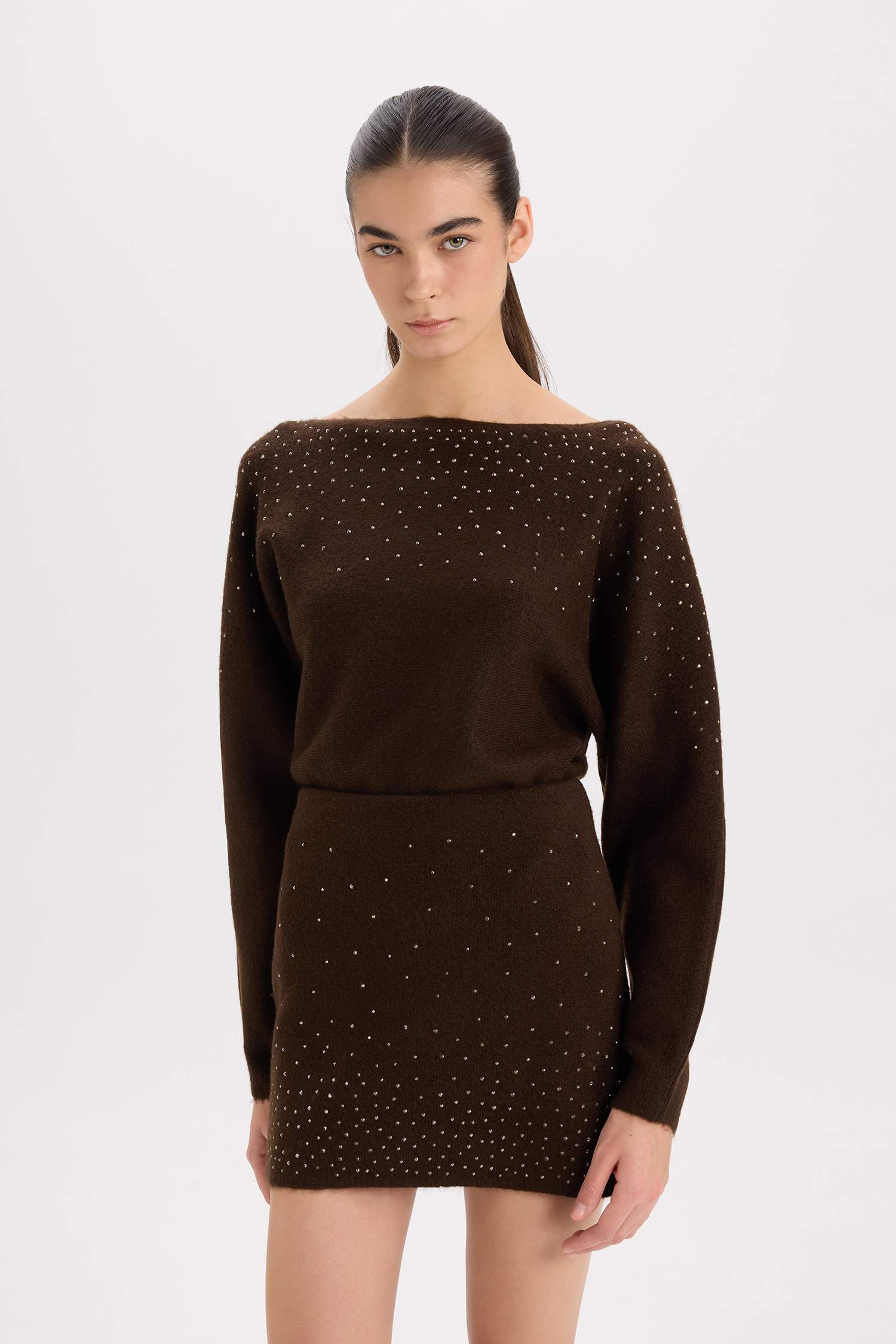 بلوز تريكو بيزك سادة قصة عادية