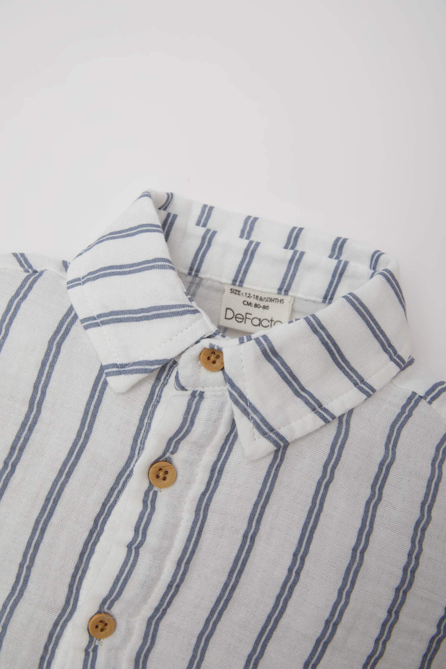 Baby Boy Striped Shirt Bottom 2 Piece Set
