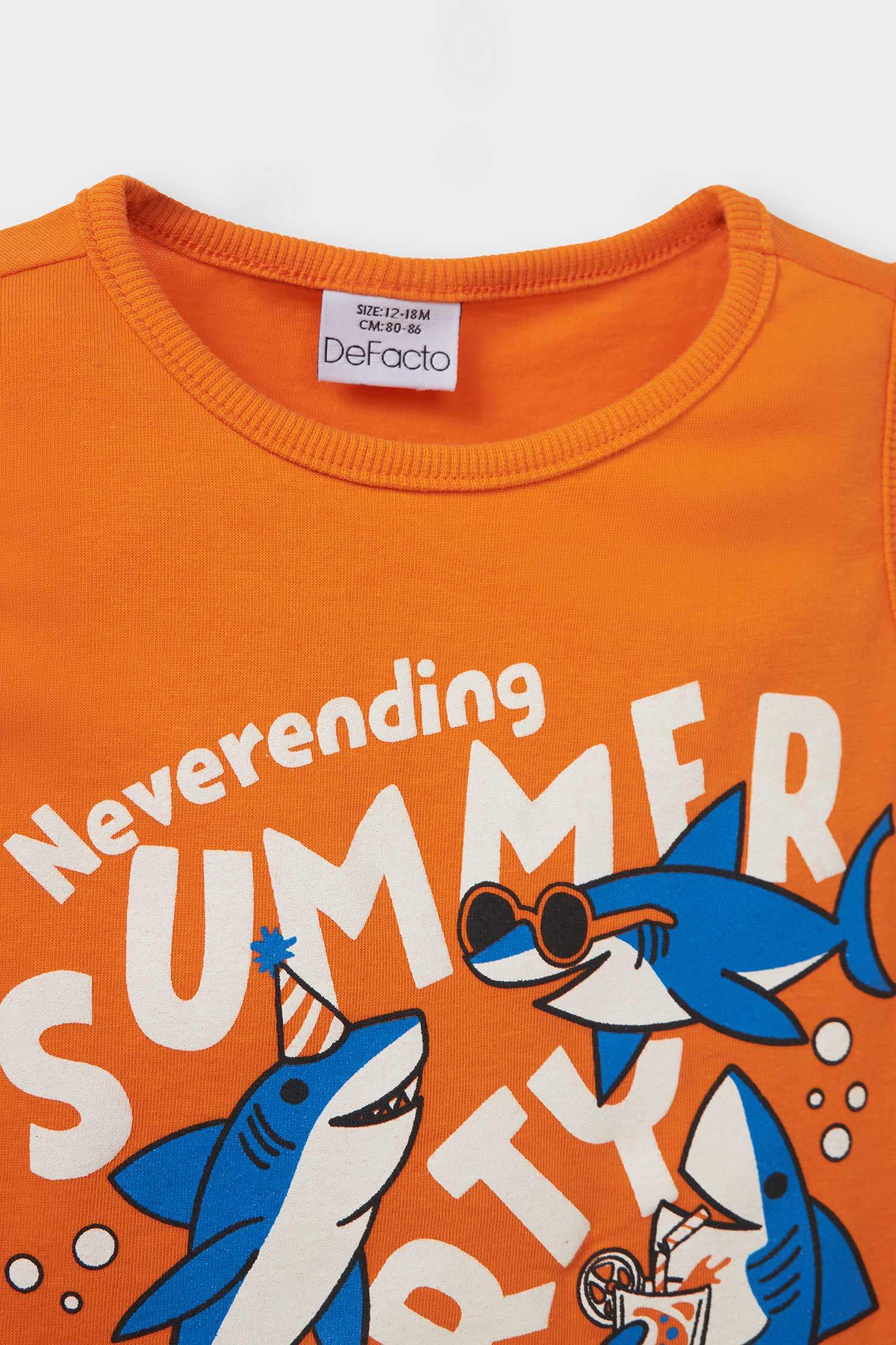 فانيلة بيبي ولادي قصة عادية بياخة مستديرة - قطعتين