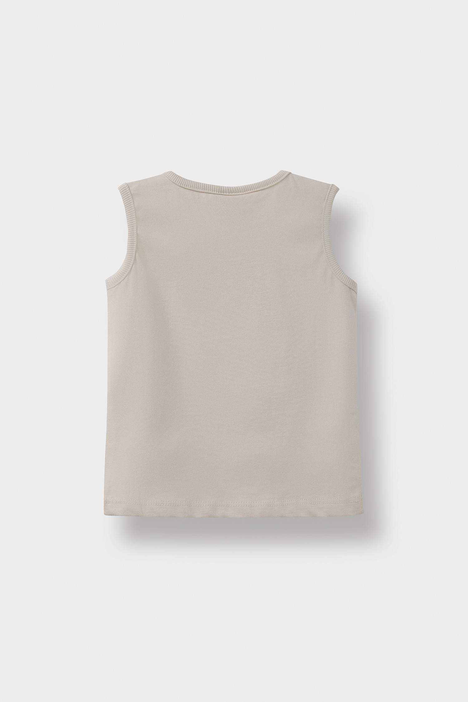 Erkek Bebek Bisiklet Yaka Palmiye Desenli Atlet