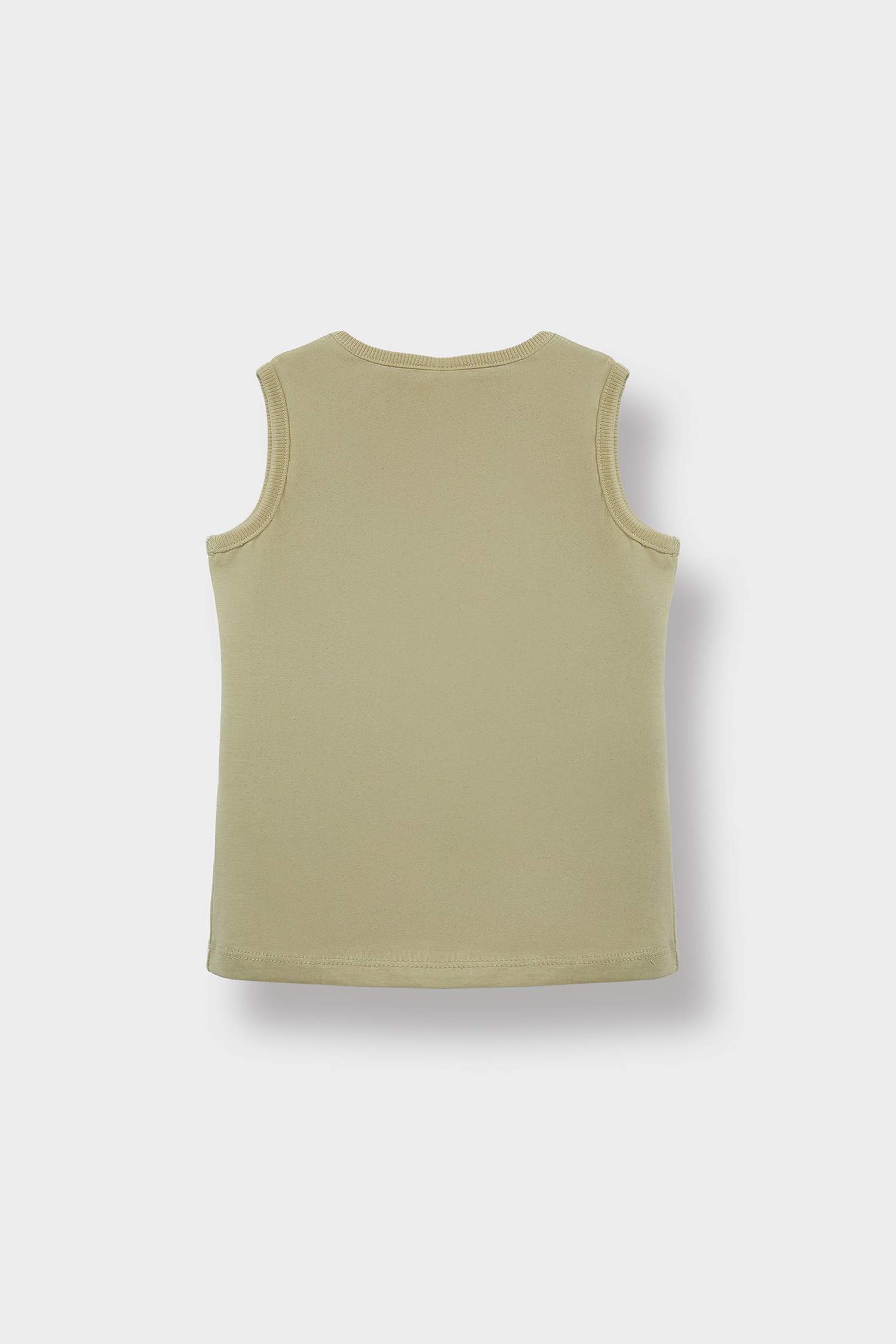 Erkek Bebek Bisiklet Yaka Palmiye Desenli Atlet