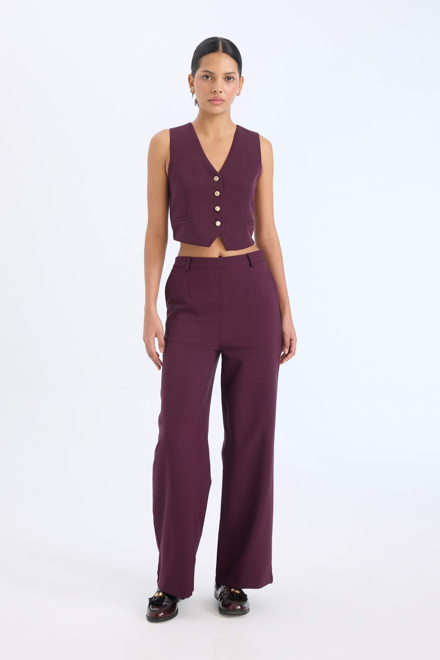 Regular Fit V Yaka Blazer Yelek