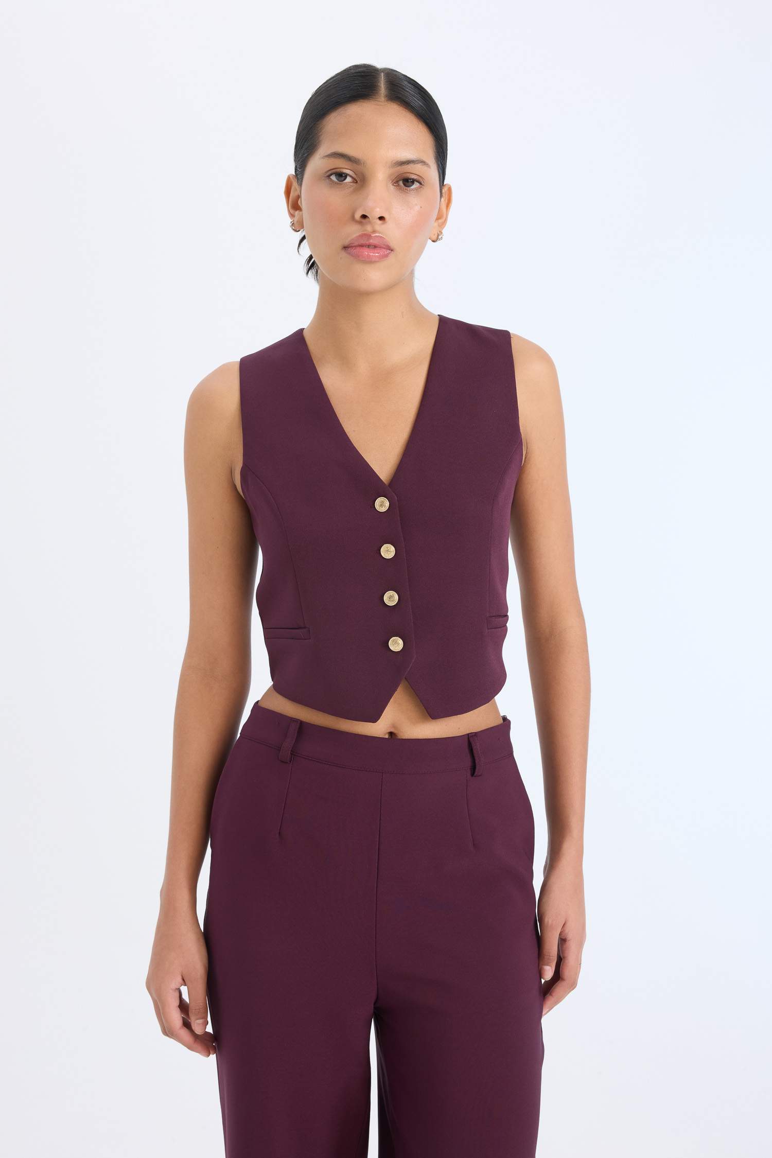 Regular Fit V Yaka Blazer Yelek