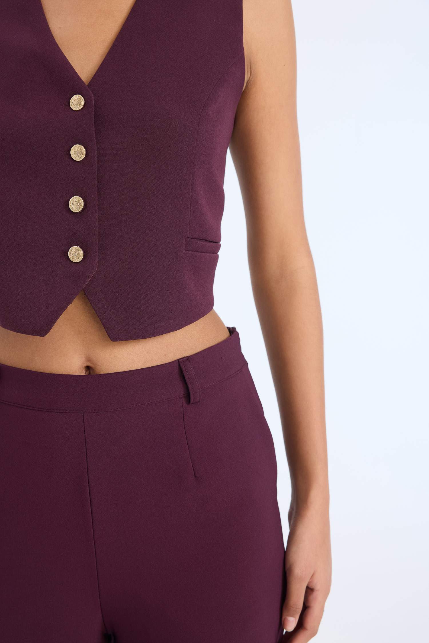 Regular Fit V Yaka Blazer Yelek