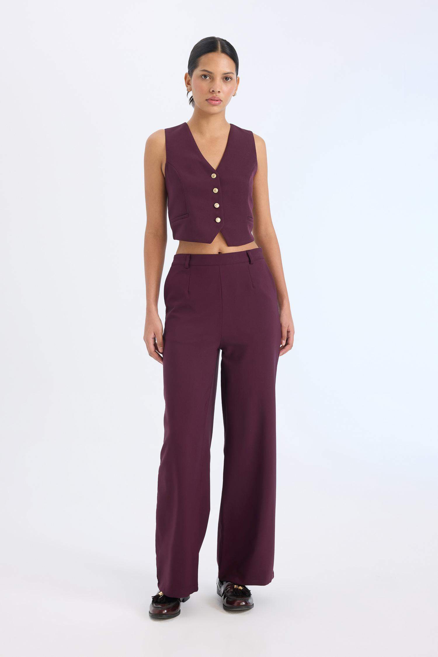High Waist Wide Leg Pants