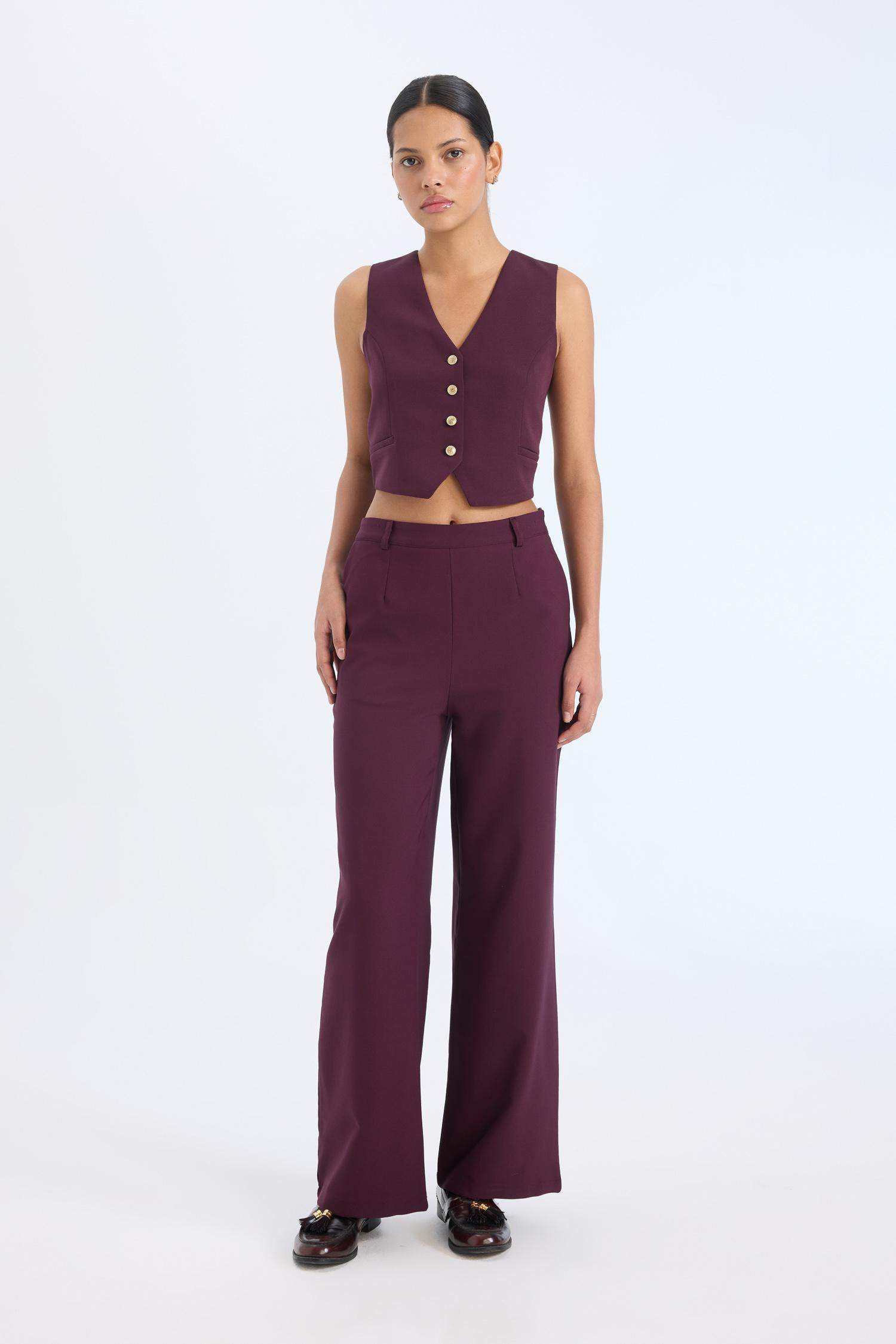 High Waist Wide Leg Pants