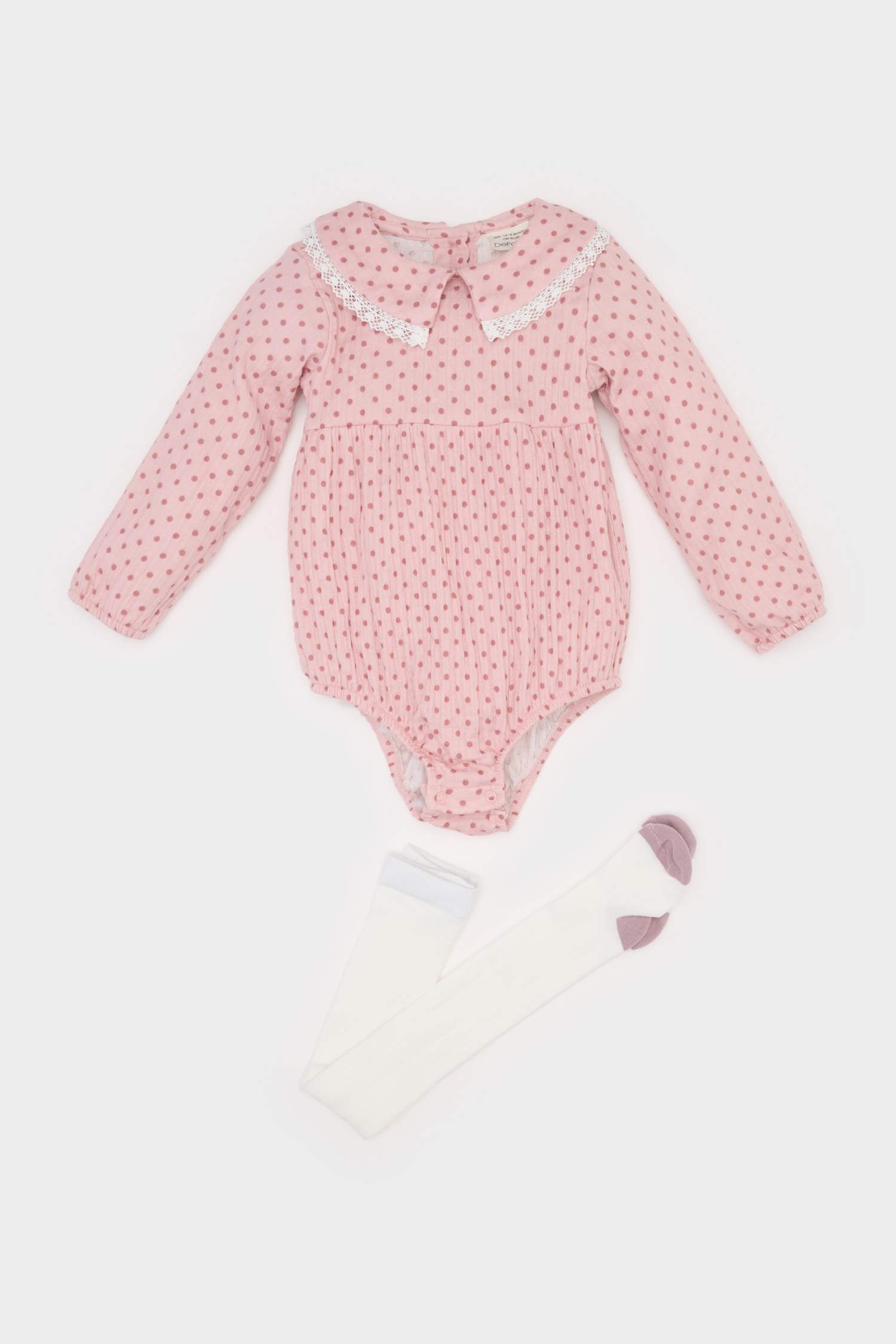 Ensemble de body à manches longues et collants pour bébé fille