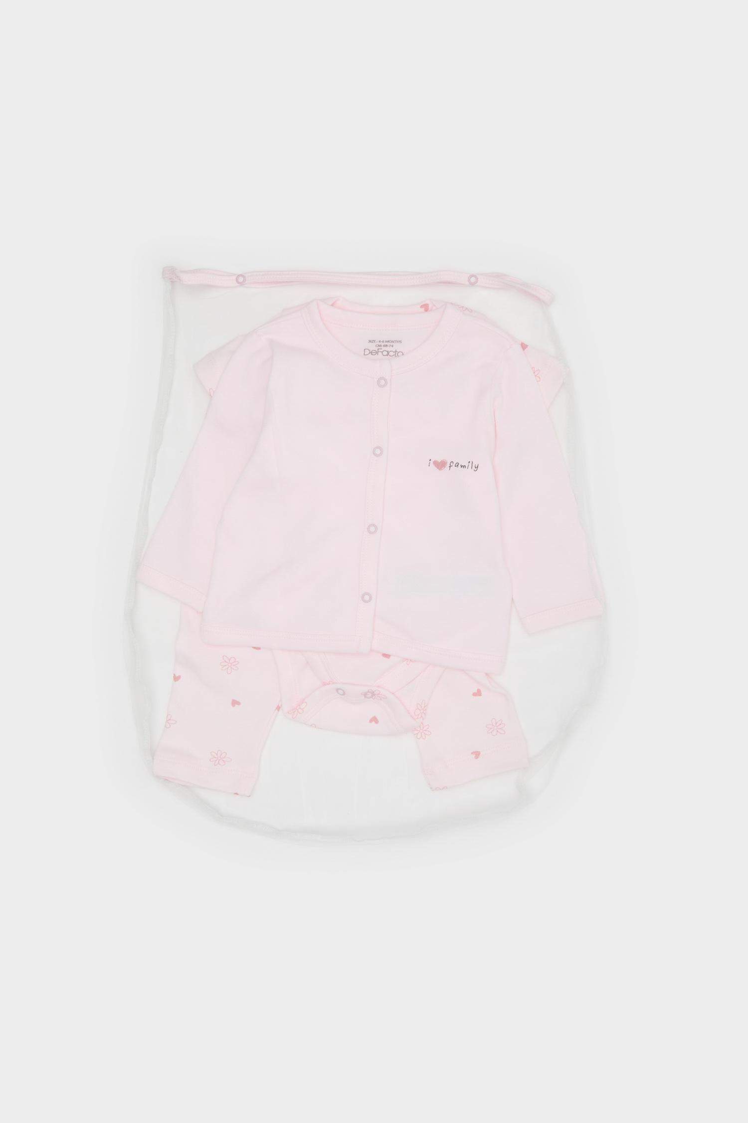 طقم بناتي قصة عادية - 4 قطع