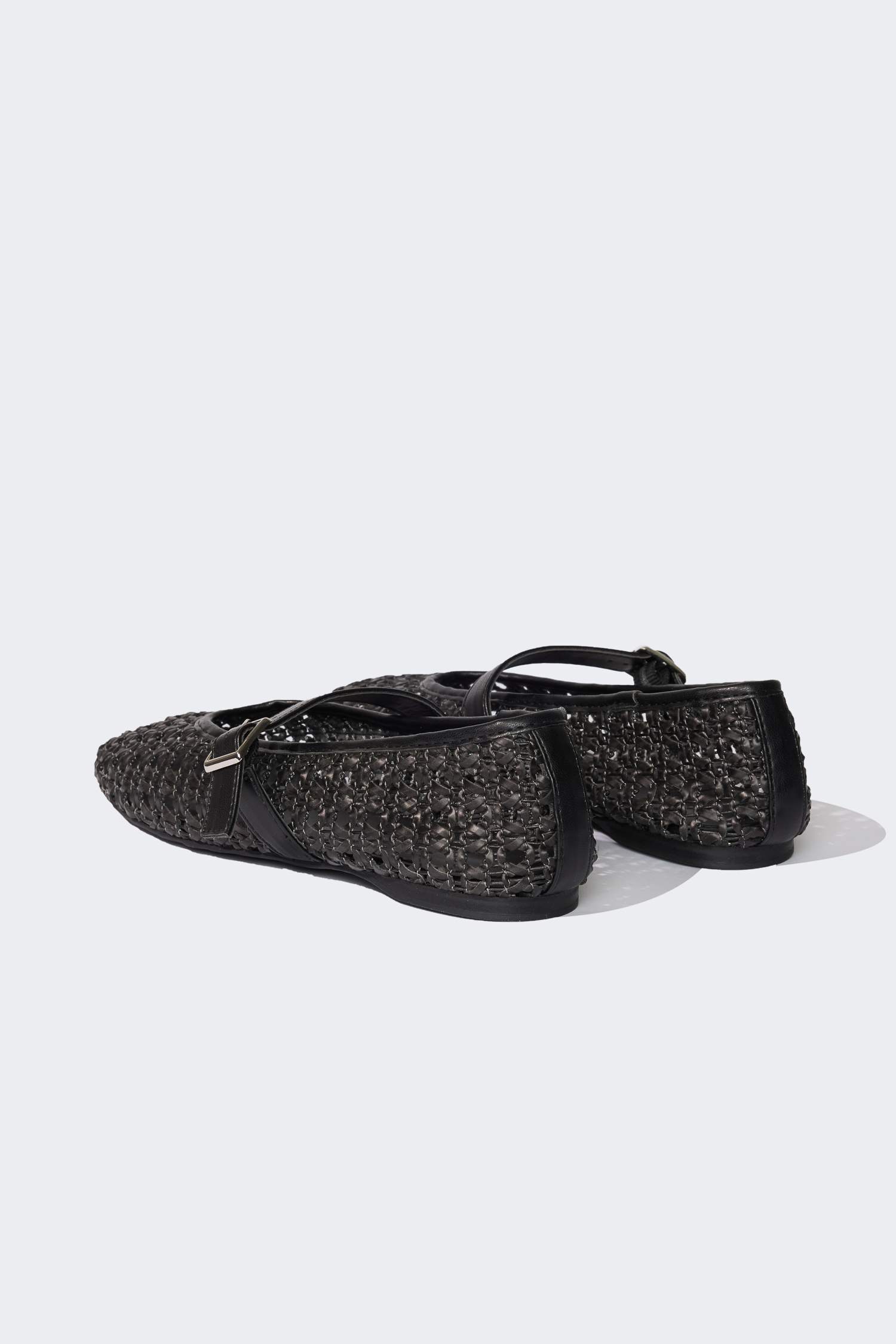 Woman Faux Leather Ballerina Flat Shoes