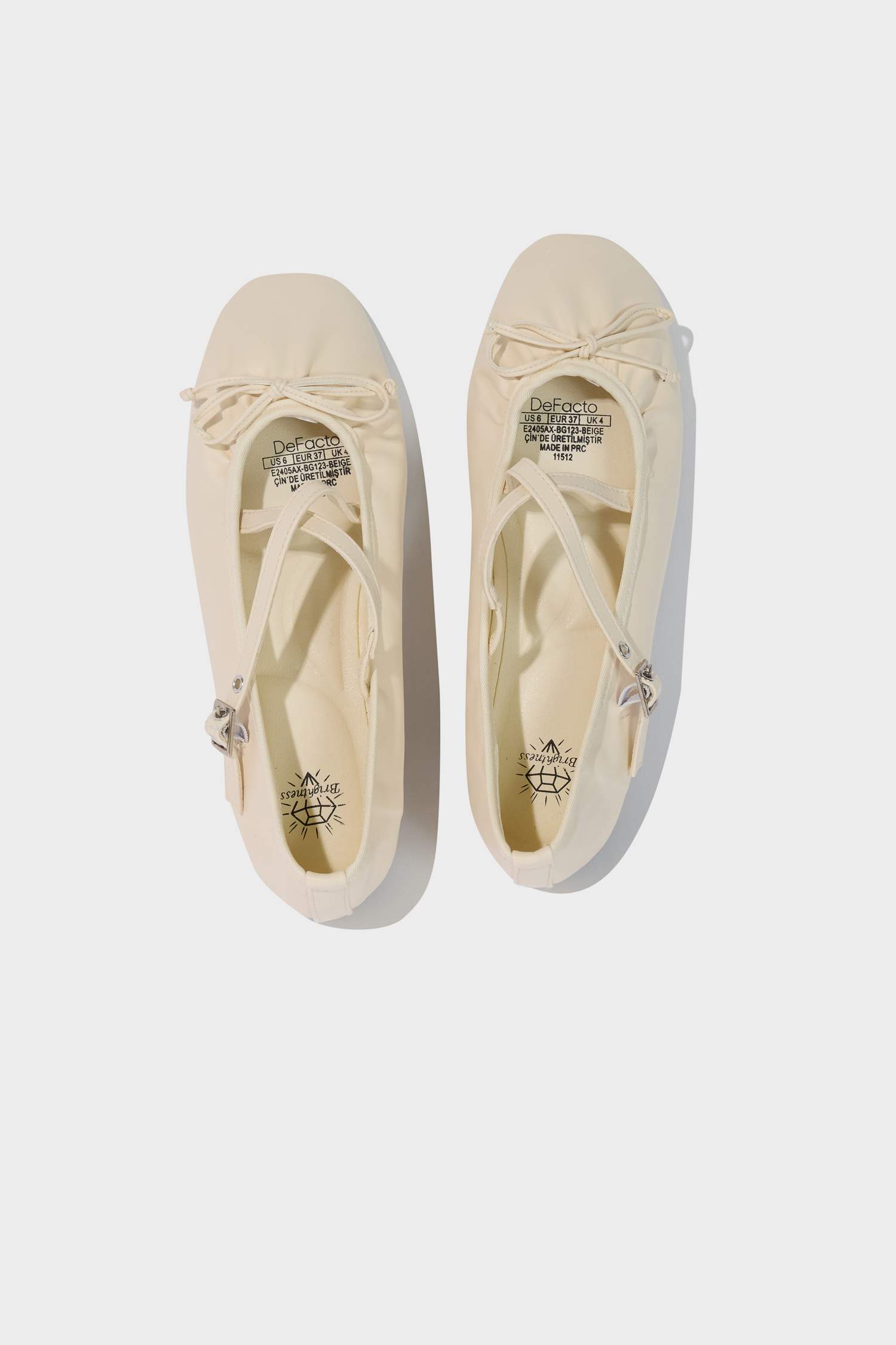 Woman Faux Leather Flat Shoes