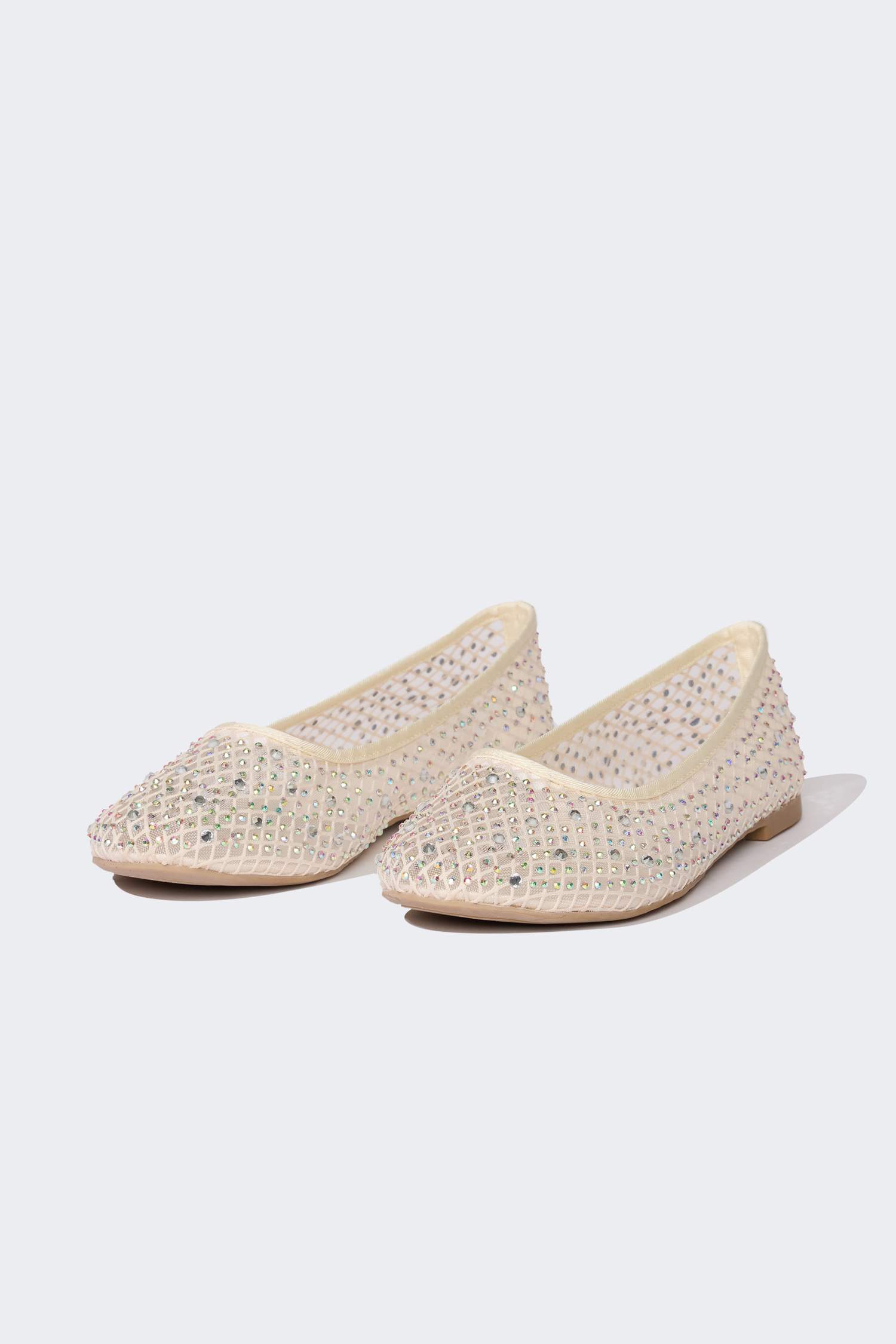 Woman Stoned Ballerina Flat Shoes