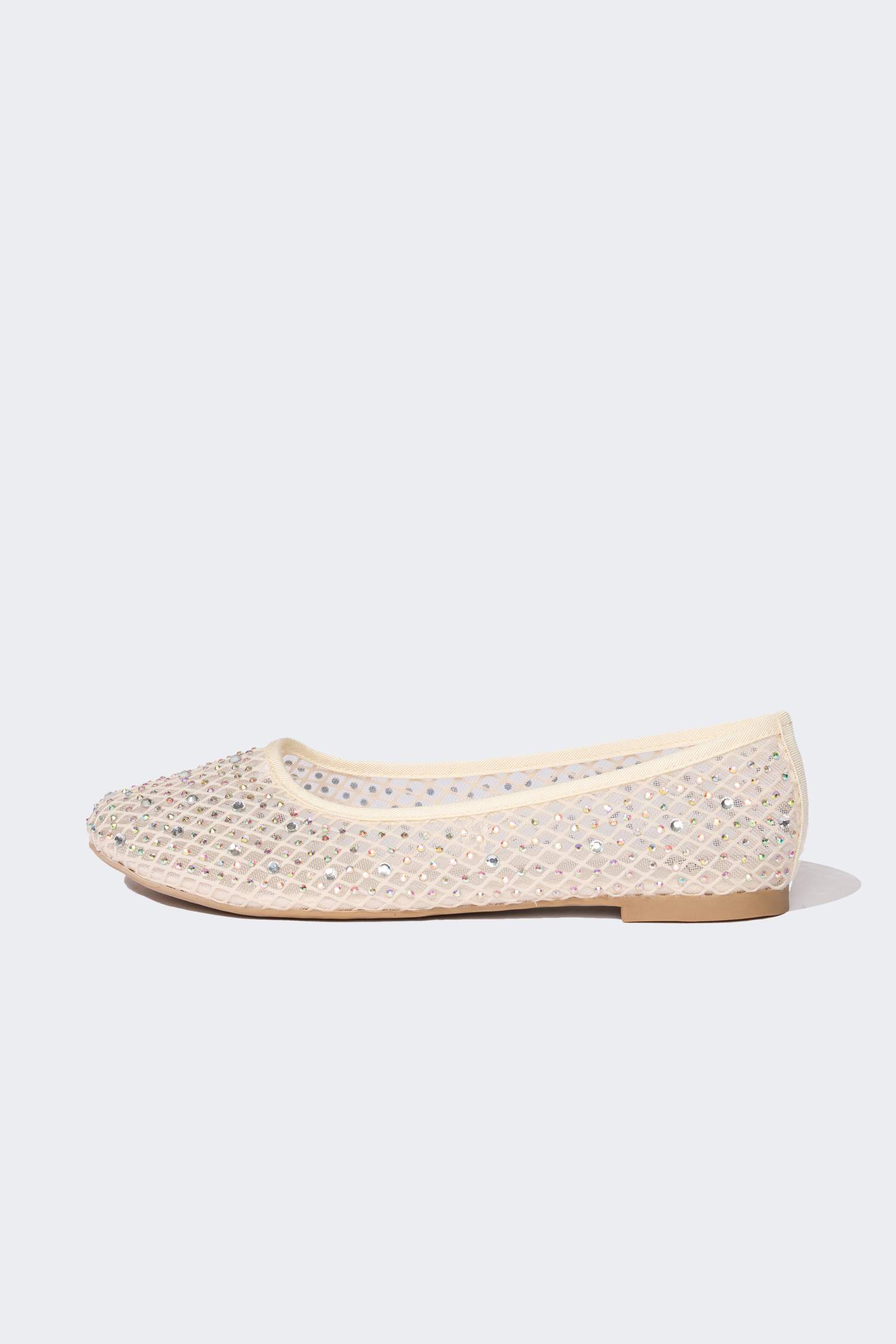 Woman Stoned Ballerina Flat Shoes