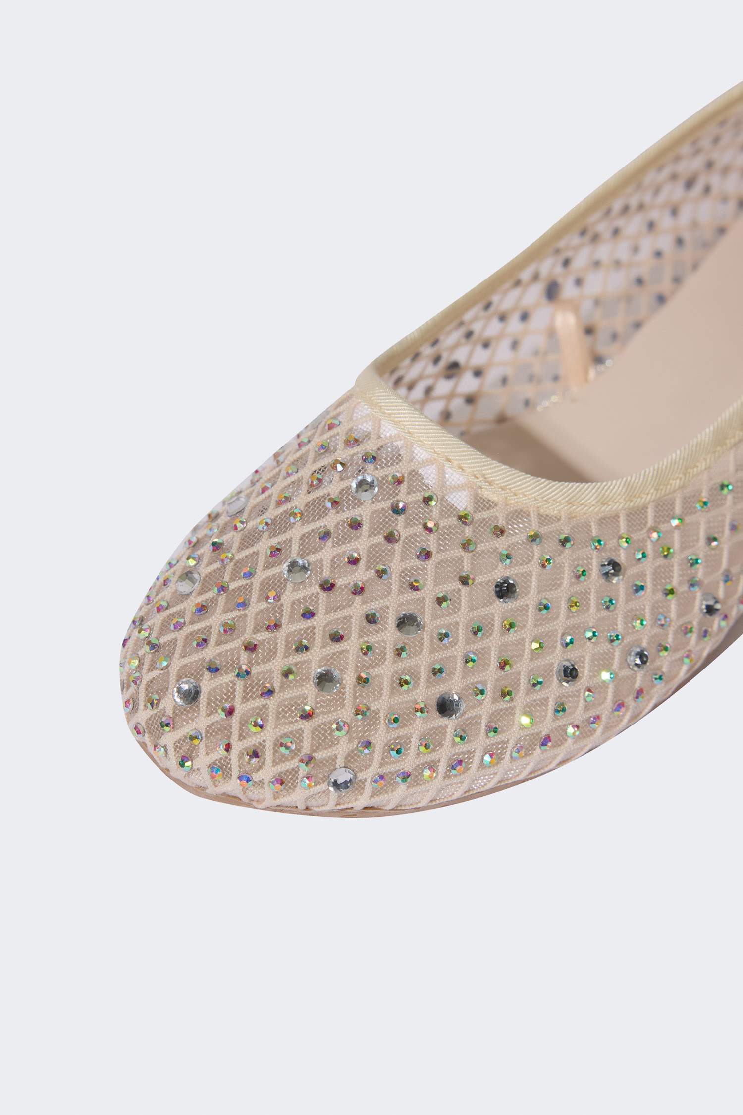 Woman Stoned Ballerina Flat Shoes