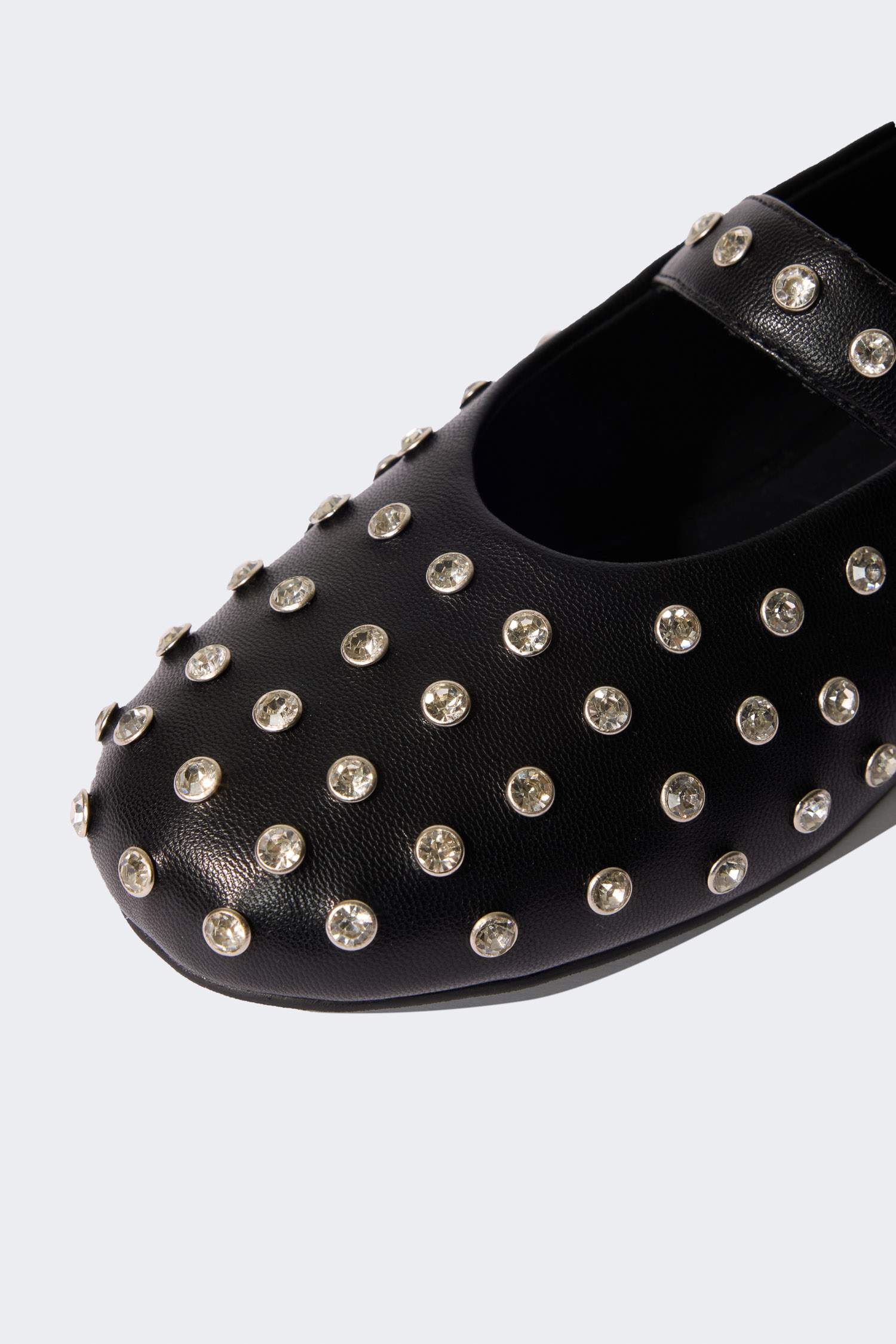 Woman Faux Leather Ballerina Flat Shoes